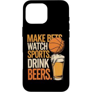 Faites des paris Regardez des boissons sportives Boire des bières Amusantes Paris Boire Coque pour iPhone XS Max(iPhone 16 Pro Max)