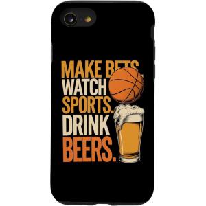 Faites des paris Regardez des boissons sportives Boire des bières Amusantes Paris Boire Coque pour iPhone XS Max(iPhone SE (2020) / 7 / 8)