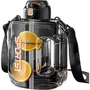Gourde Sportive,Cruche à Boisson Extérieure – Bouteille d&rsquo;Eau Anti-Fuite 1500ml pour Bureau, Voyages, Salle de Sport, Randonnée, Camping