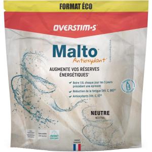 OVERSTIM.s – Malto Antioxydant (450 g) – Boisson de recharge énergétique pour le sport – Augmentation des réserves énergétiques – Amélioration de la résistance et de l&rsquo;endurance – Citron-Citron vert(Neutre)
