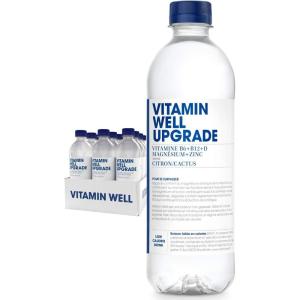 Vitamin Well – Boissons enrichies en vitamines et en minéraux goût pêche, 12x500ml (Antioxidant)(Citron Cactus)