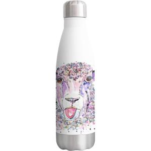 Vixar Sheep Eve Farm Animals Bouteille aquarelle double paroi isolée en acier inoxydable pour boissons sportives 500 ml
