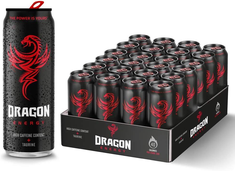 image:imageDragon Boisson nergisante sans sucre haute teneur en cafine et taurine BVITS B3 B5 B6 et B13 2 calories firement britannique 100 recyclable 12 x 500 mlIngwer