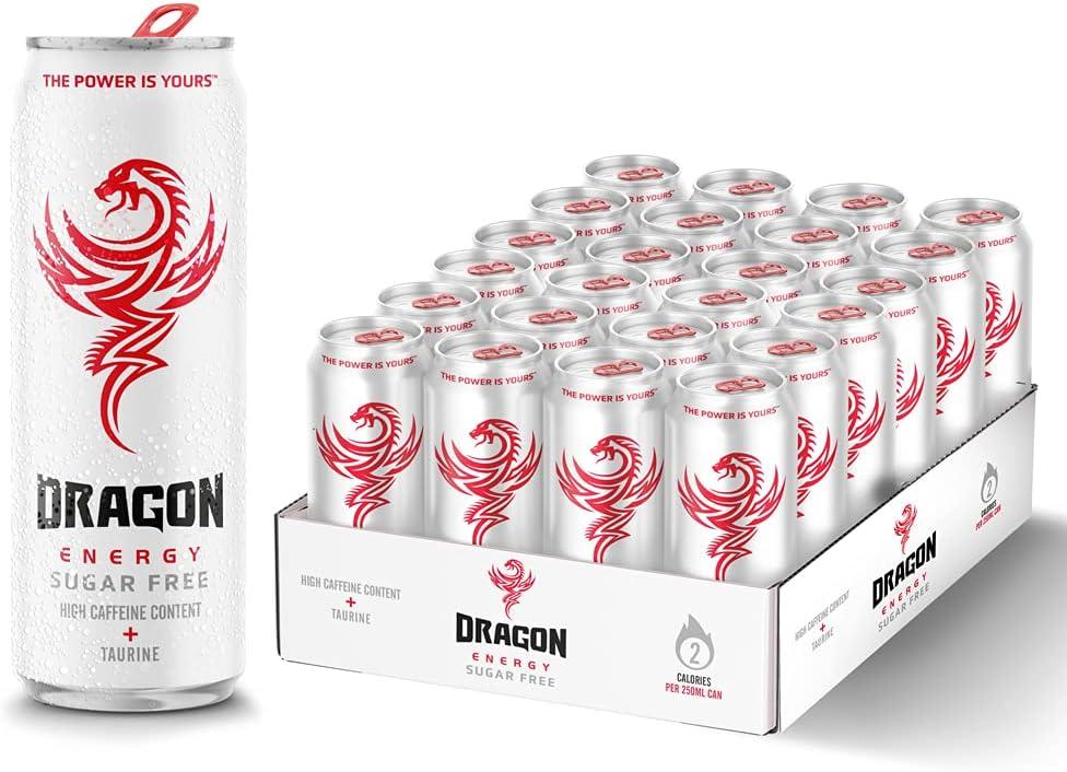 image:imageDragon Boisson nergisante sans sucre haute teneur en cafine et taurine BVITS B3 B5 B6 et B13 2 calories firement britannique 100 recyclable 12 x 500 mlIngwer