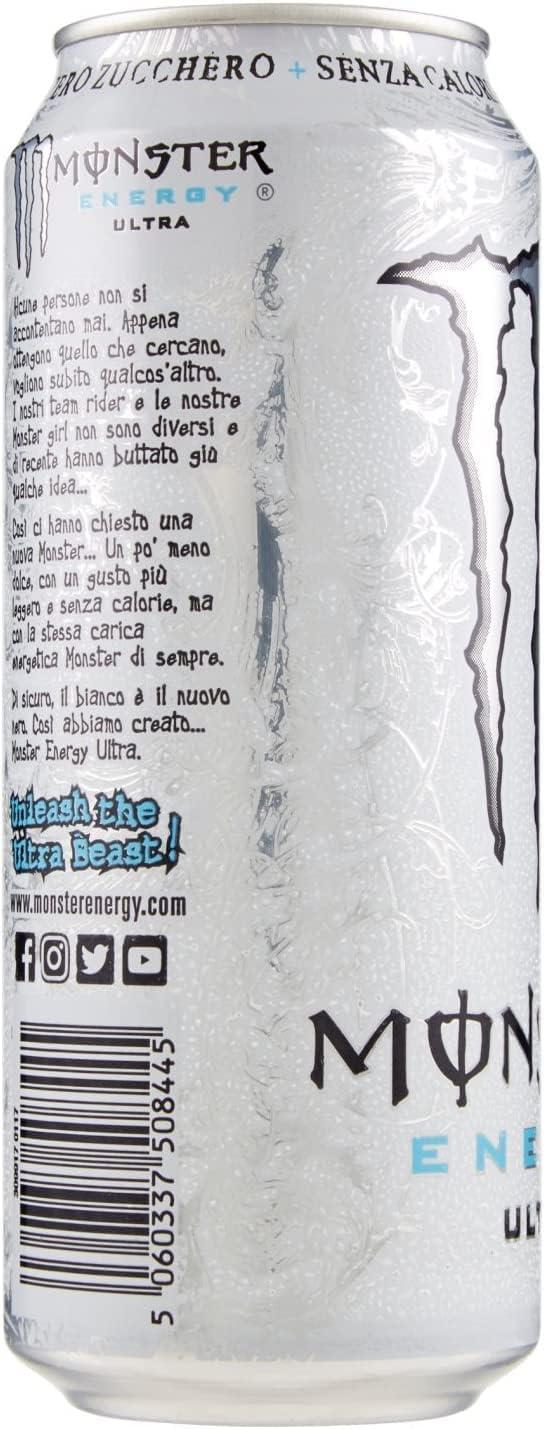 image:imageEnergy Ultra Zero Lot de 24 boissons nergisantes sans sucre zro calories Saveur lgre pas trop sucre ptillante et citronne 500 ml