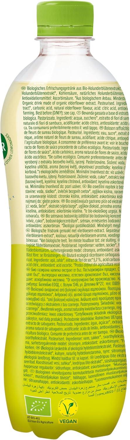 image:imageHLLINGER Bio Spritz Elderflower Boisson Ptillante Biologique Vgtalienne Sans Sucre Ajout Bouteille PET 500ml