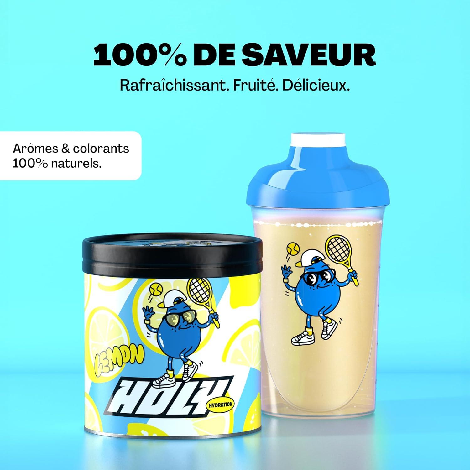 image:imageHOLY Hydration Coconut 50 portions dlectrolytes et minraux prcieux Boisson hydratante Vgtalien avec armes de fruits 100 naturels 350 gCitron