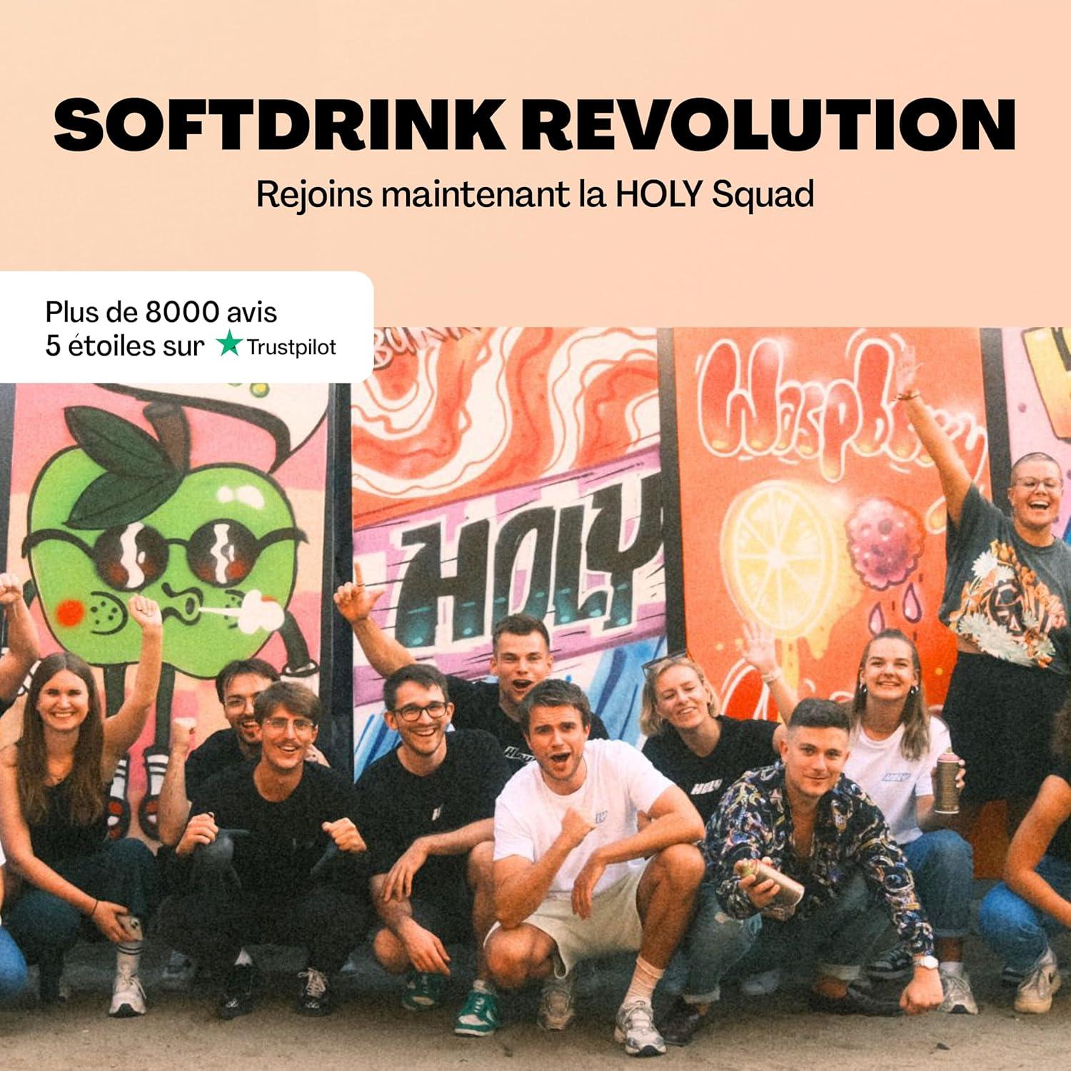 image:imageHOLY Hydration Coconut 50 portions dlectrolytes et minraux prcieux Boisson hydratante Vgtalien avec armes de fruits 100 naturels 350 gWhite Peach