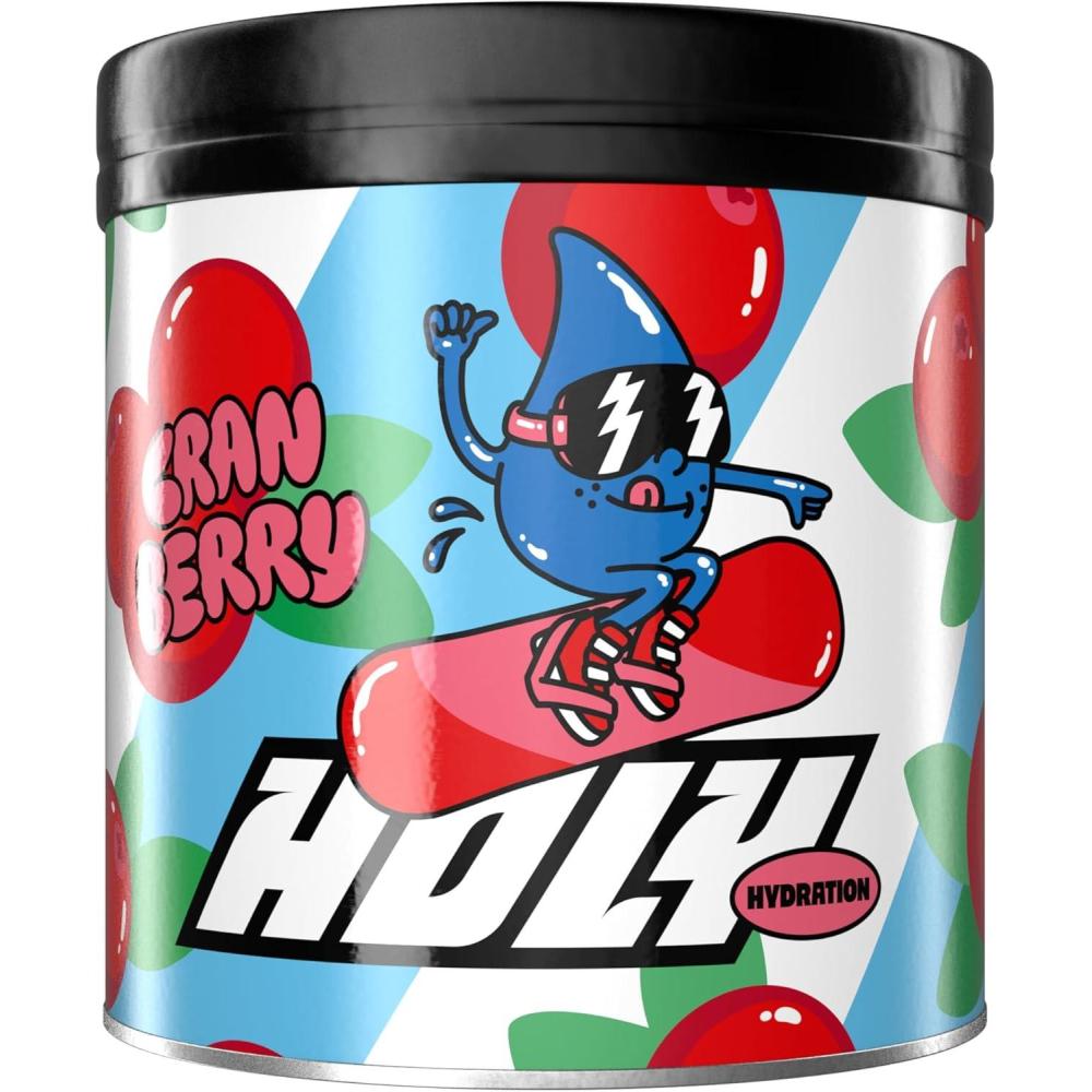image:imageHOLY Hydration Coconut 50 portions dlectrolytes et minraux prcieux Boisson hydratante Vgtalien avec armes de fruits 100 naturels 350 gCranberry