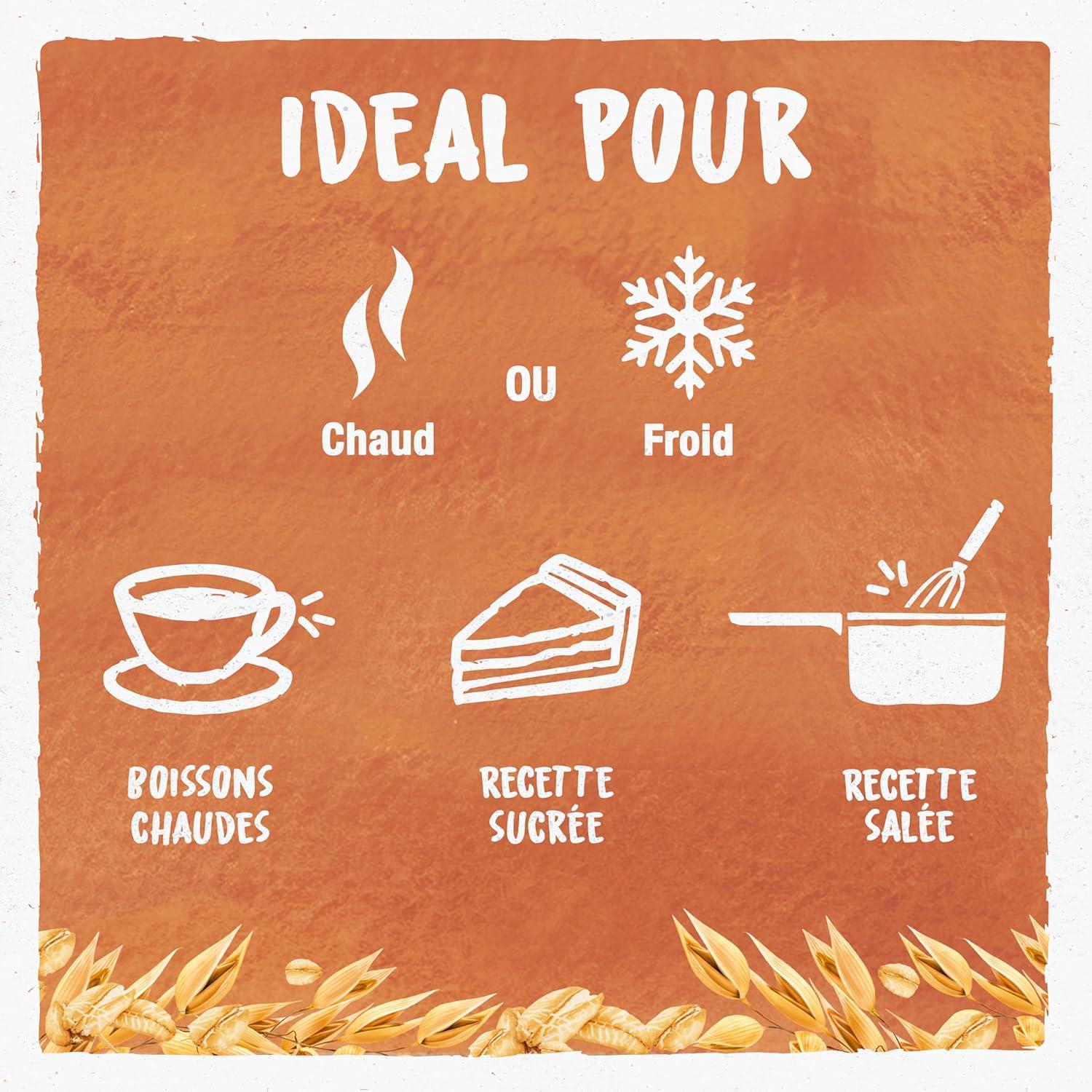 image:imageBJORG Boisson Vgtale Avoine Boisson Bio Sans Sucres Ajouts et Pauvre en Matires Grasses 1 LAvoine Nature 1 L