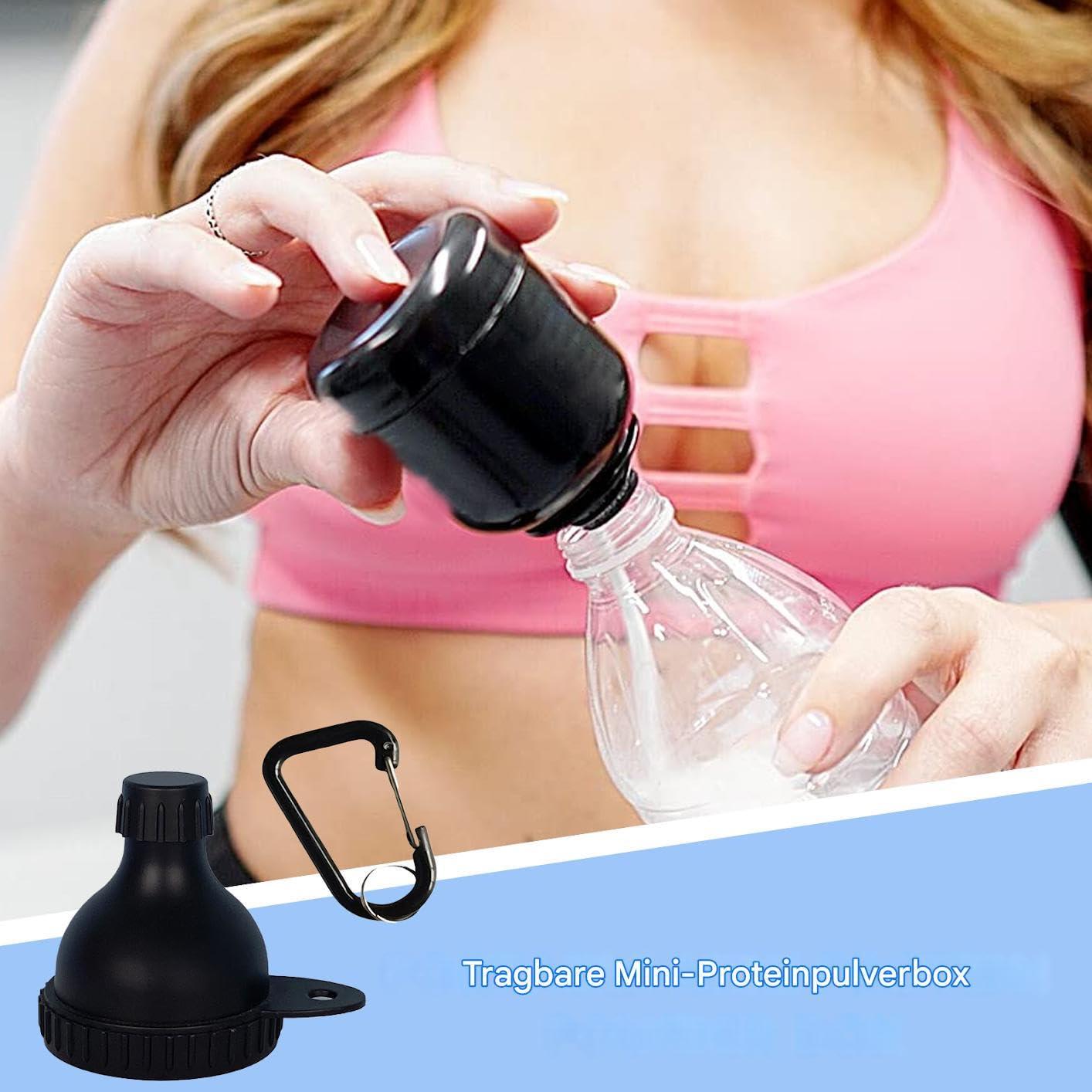 image:imageEntonnoir de complments alimentaires Rcipient pour boissons lectrolytiques 50 ml Mini bote de poudre avec pour adultes voyage gym travail