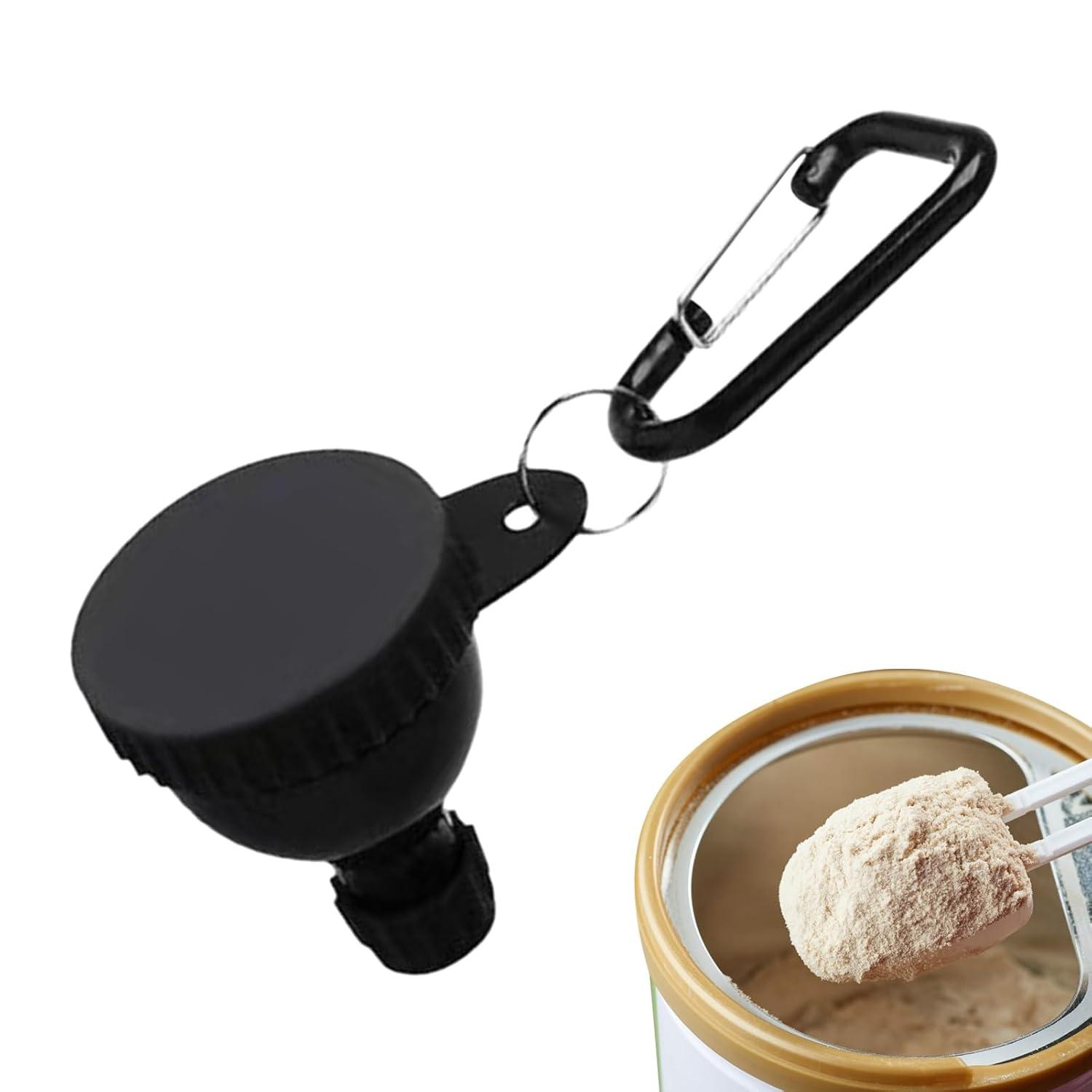 image:imageEntonnoir de complments alimentaires Rcipient pour boissons lectrolytiques 50 ml Mini bote de poudre avec pour adultes voyage gym travail
