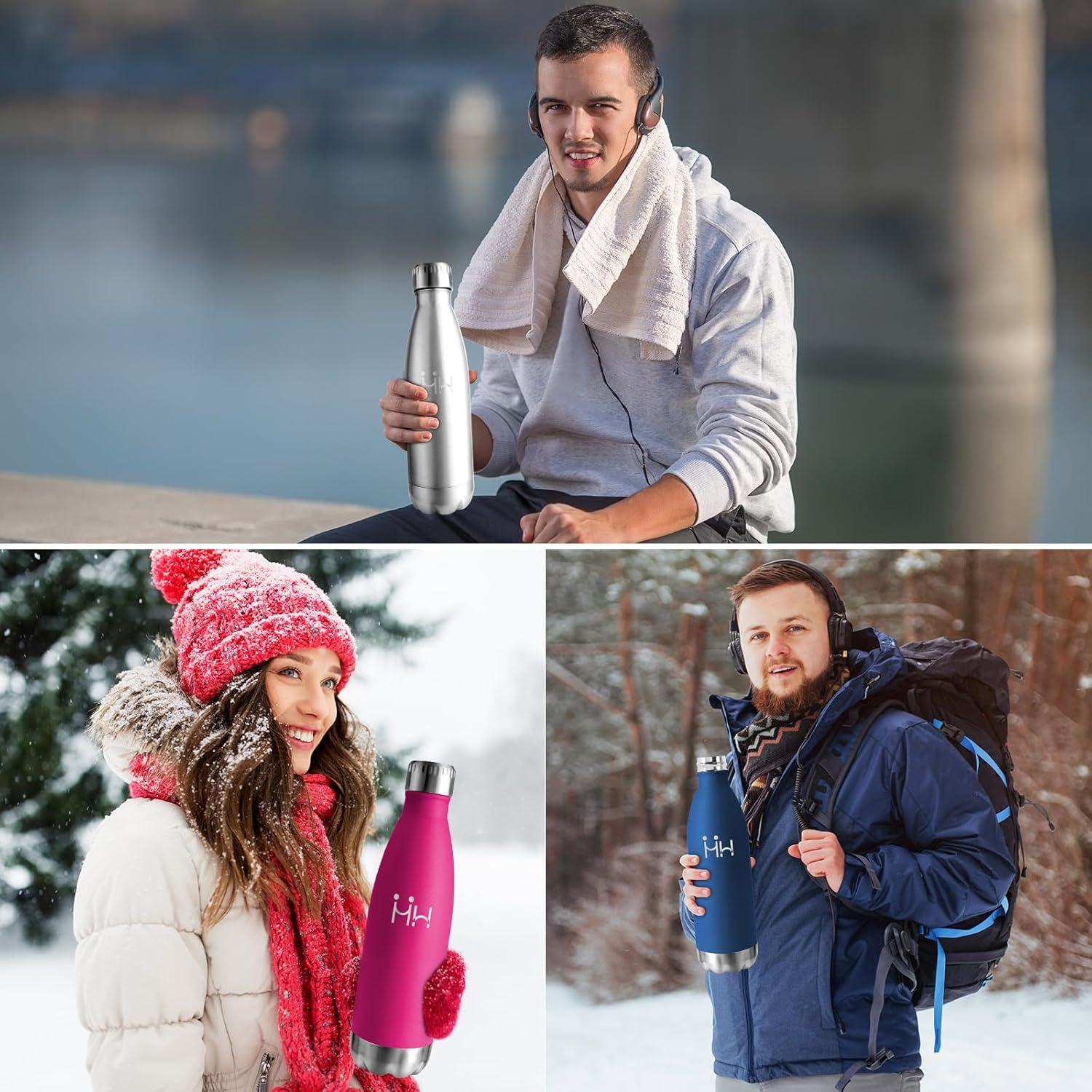 image:imageMotswedi Gourde Isotherme 750ml Gourde Inox Enfant 24h Froid ampamp 12h Chaud Thermos Isotherme sans BPA Rutilisable Bouteille deau pour Randonne Sport Fitness Gym Bleu FoncAcier Inoxydable750ml