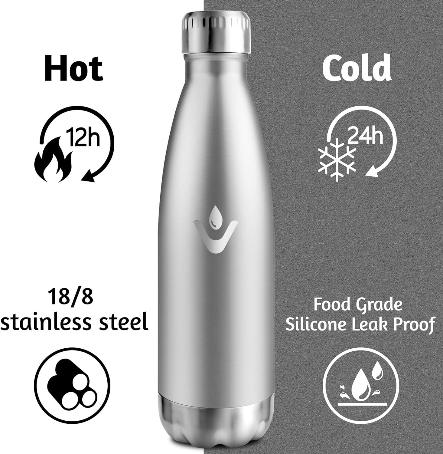 image:imageMotswedi Gourde Isotherme 750ml Gourde Inox Enfant 24h Froid ampamp 12h Chaud Thermos Isotherme sans BPA Rutilisable Bouteille deau pour Randonne Sport Fitness Gym Bleu FoncAcier Inoxydable