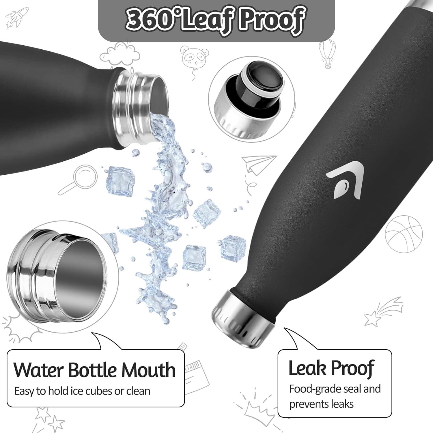 image:imageMotswedi Gourde Isotherme 750ml Gourde Inox Enfant 24h Froid ampamp 12h Chaud Thermos Isotherme sans BPA Rutilisable Bouteille deau pour Randonne Sport Fitness Gym Bleu FoncNoir