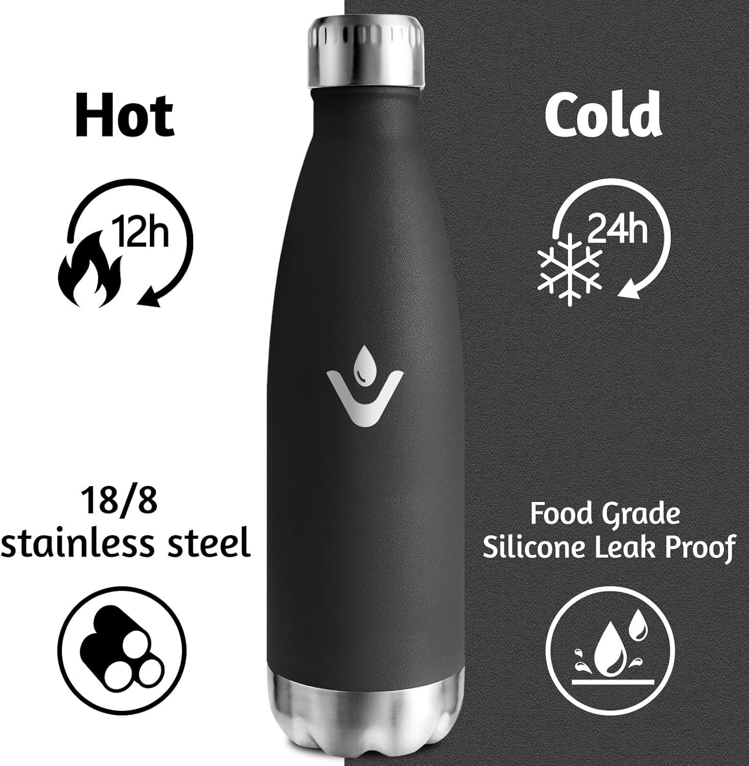 image:imageMotswedi Gourde Isotherme 750ml Gourde Inox Enfant 24h Froid ampamp 12h Chaud Thermos Isotherme sans BPA Rutilisable Bouteille deau pour Randonne Sport Fitness Gym Bleu FoncNoir