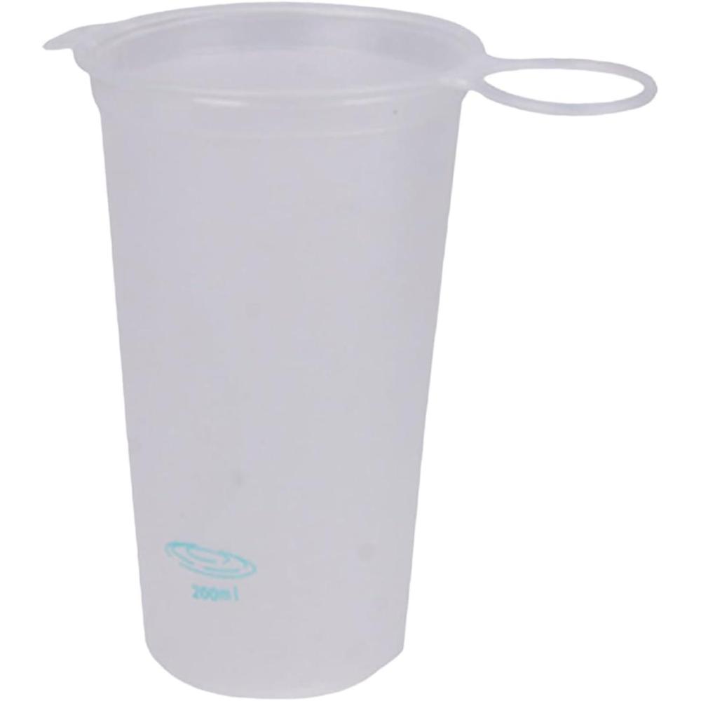 image:imageBouteille deau pliable bouteille deau sportive Tasse de boisson douce extrieure avec grande bouche 200 mlCoupe de boisson extrieure rutilisable pour courir sac dosBlanc