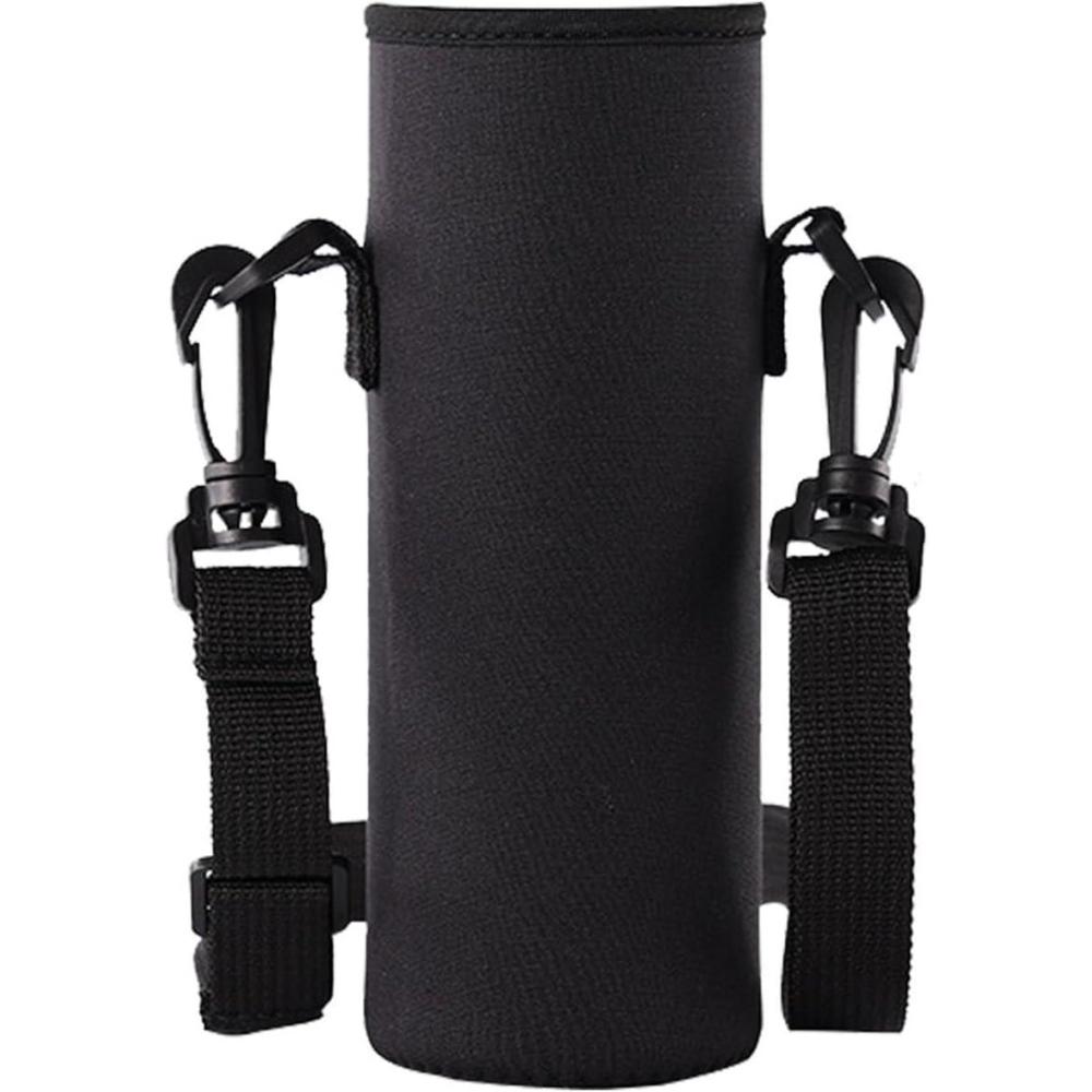 image:imageDragonne pour bouteille deau Sac de transport pour bouteille deau portebouteille deau pour acier inoxydable bouteilles en plastique boissons sportives et nergisantes8 x 19 noir