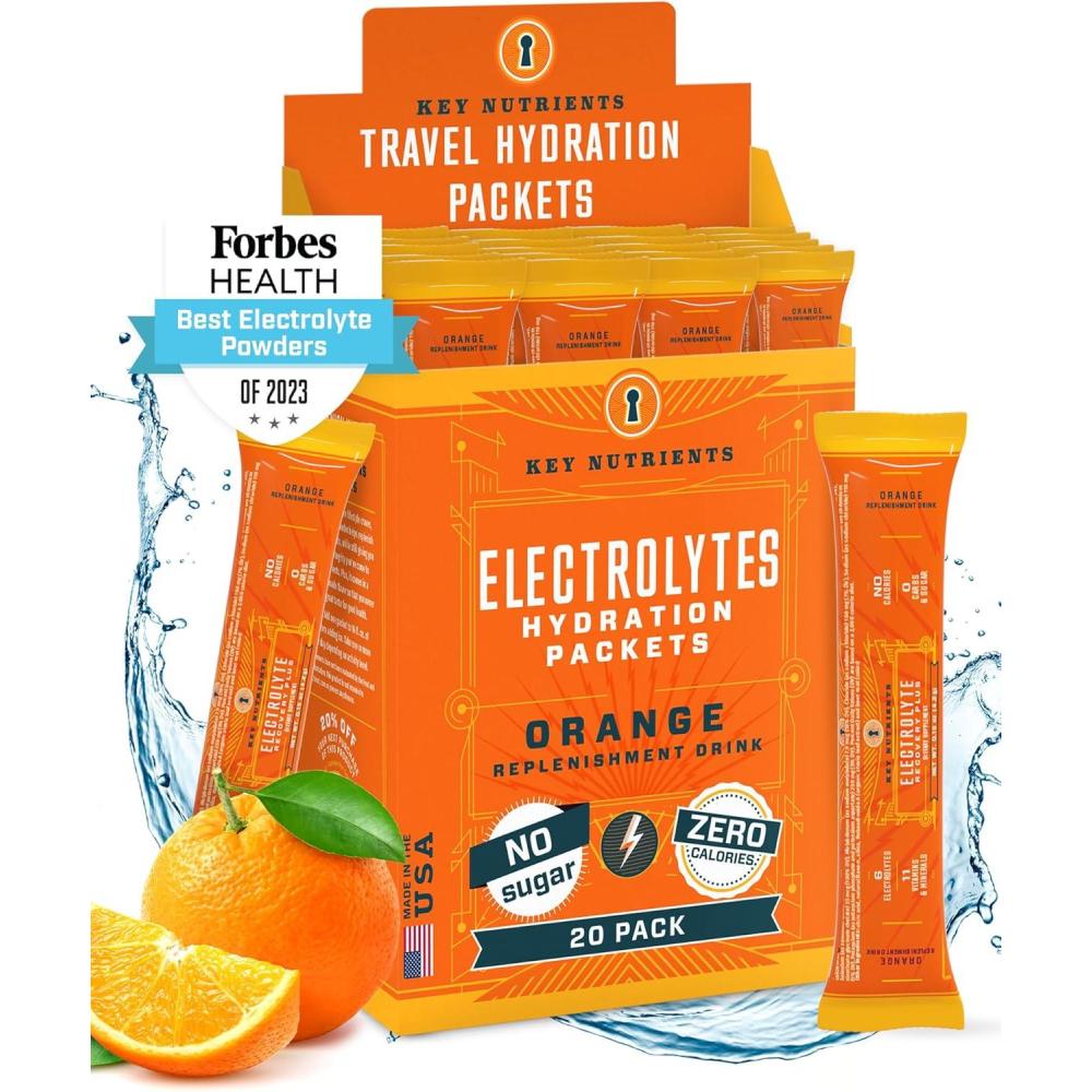 image:imageKey Nutrients Poudre dlectrolytes Orange 20 portions lectrolytes Sans Sucre Poudre dlectrolyte Keto Sans gluten Sans Sucre Additif Magnsium Potassium Poudre dlectrolytes