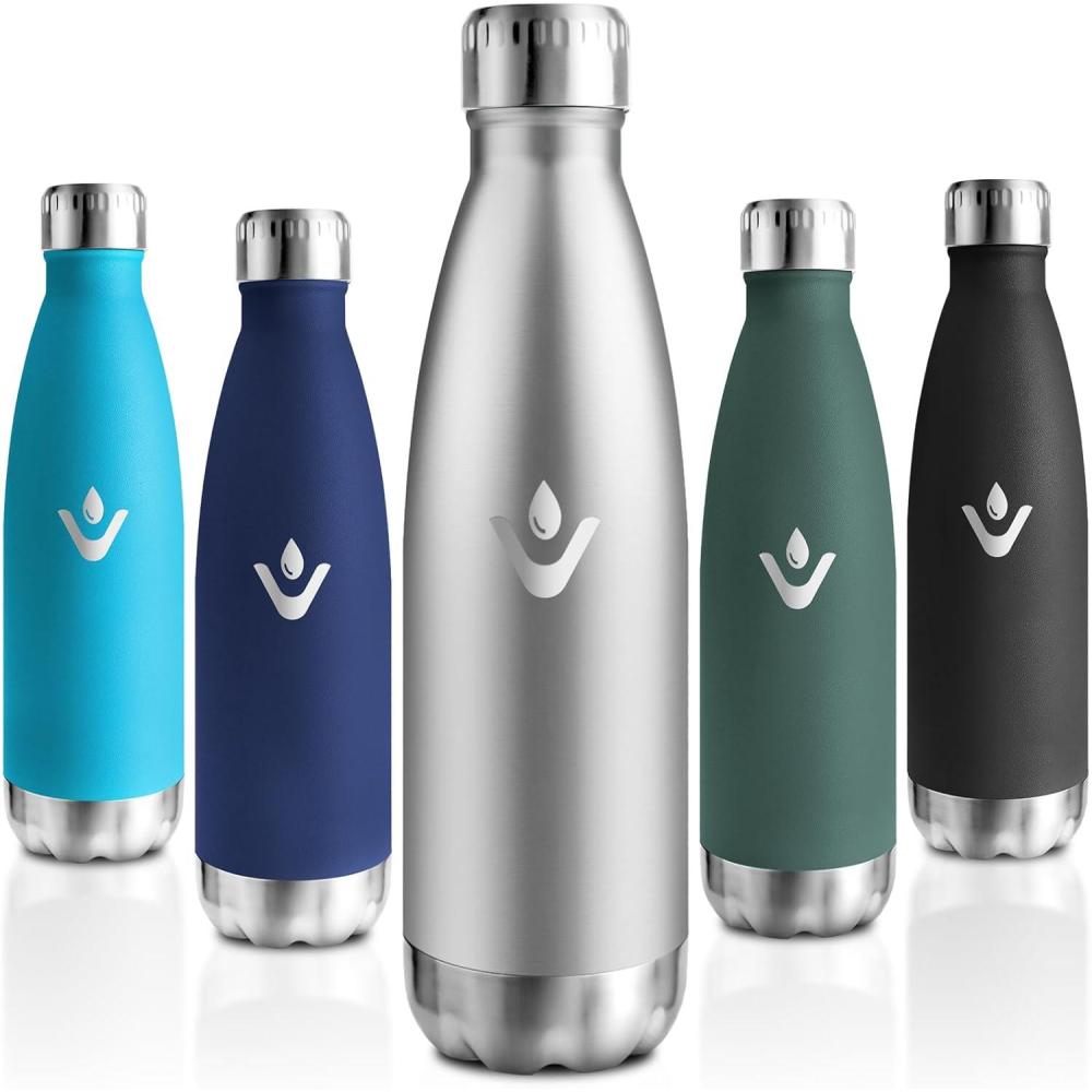 image:imageMotswedi Gourde Isotherme 750ml Gourde Inox Enfant 24h Froid ampamp 12h Chaud Thermos Isotherme sans BPA Rutilisable Bouteille deau pour Randonne Sport Fitness Gym Bleu FoncAcier Inoxydable