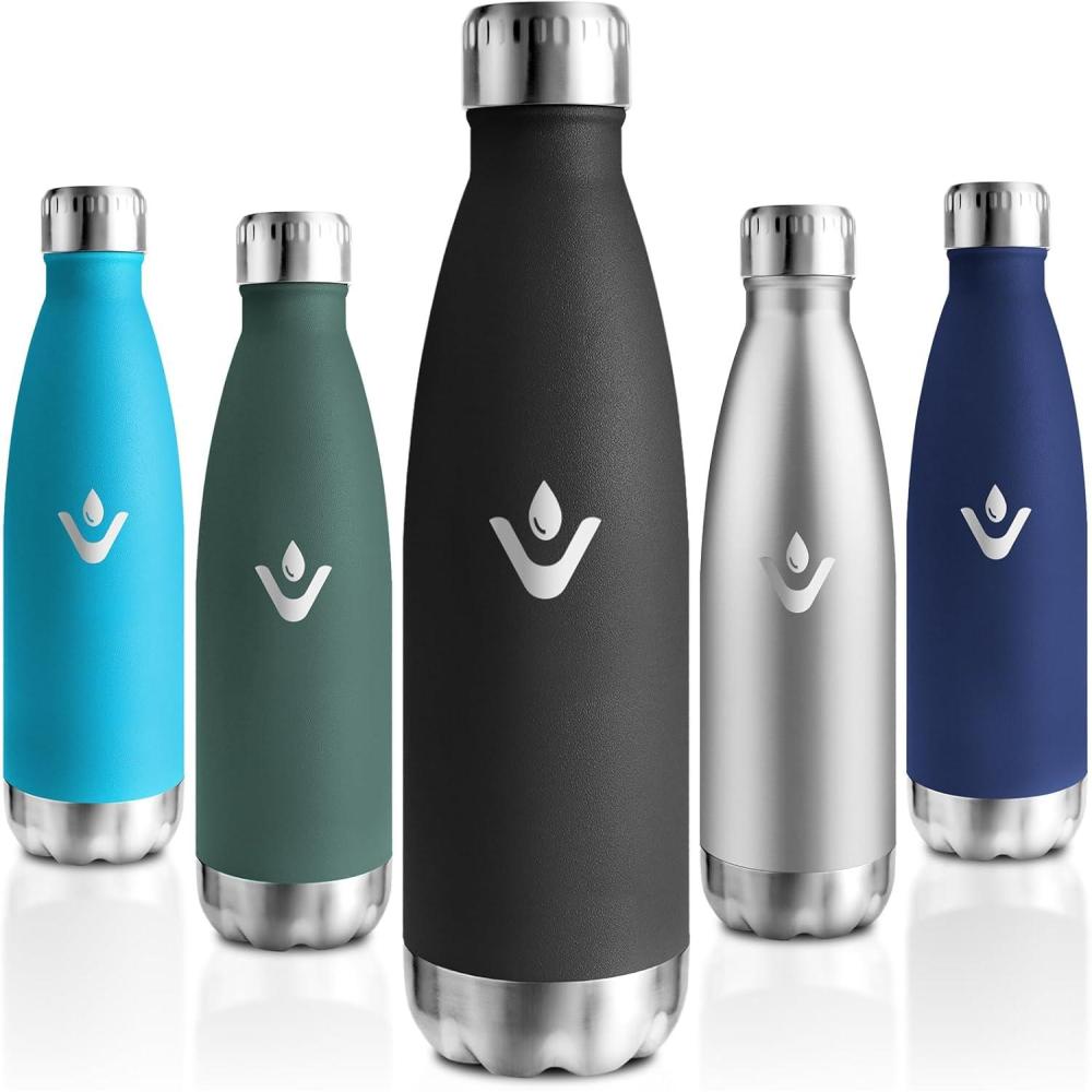 image:imageMotswedi Gourde Isotherme 750ml Gourde Inox Enfant 24h Froid ampamp 12h Chaud Thermos Isotherme sans BPA Rutilisable Bouteille deau pour Randonne Sport Fitness Gym Bleu FoncNoir