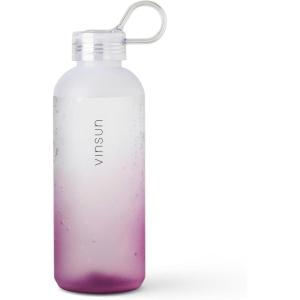 VINSUN Gourde Sport 650ml avec Poignée – Réutilisable, Sans BPA, Tritan, Étanche – Bouteille d&rsquo;Eau légère pour Sport, Excursion, École, Bureau(Rose)
