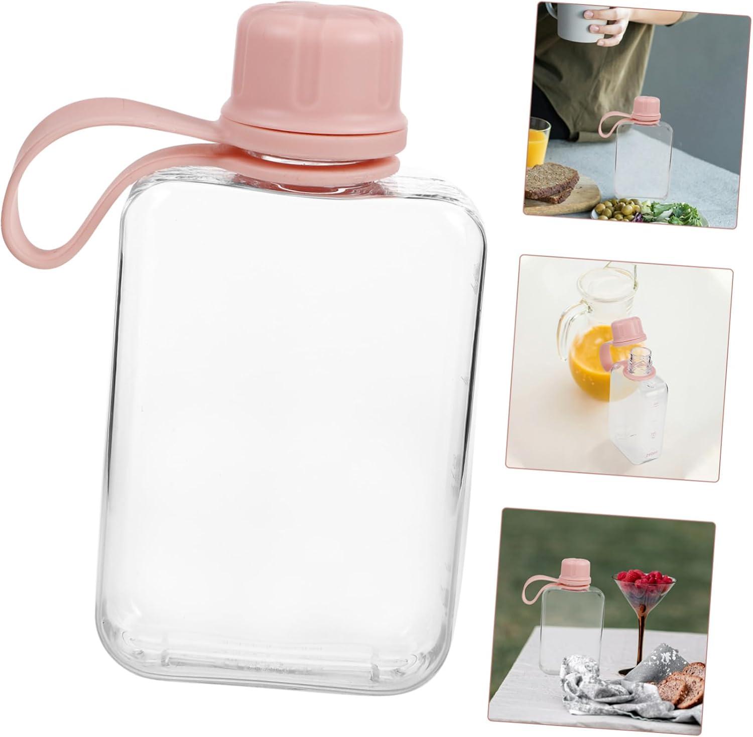 image:imageBESPORTBLE 2pices Petite Bouteille Eau Plate De Voyage De tanche Et Lgre pour Boissons Sportives Voyages Travail Et Camping