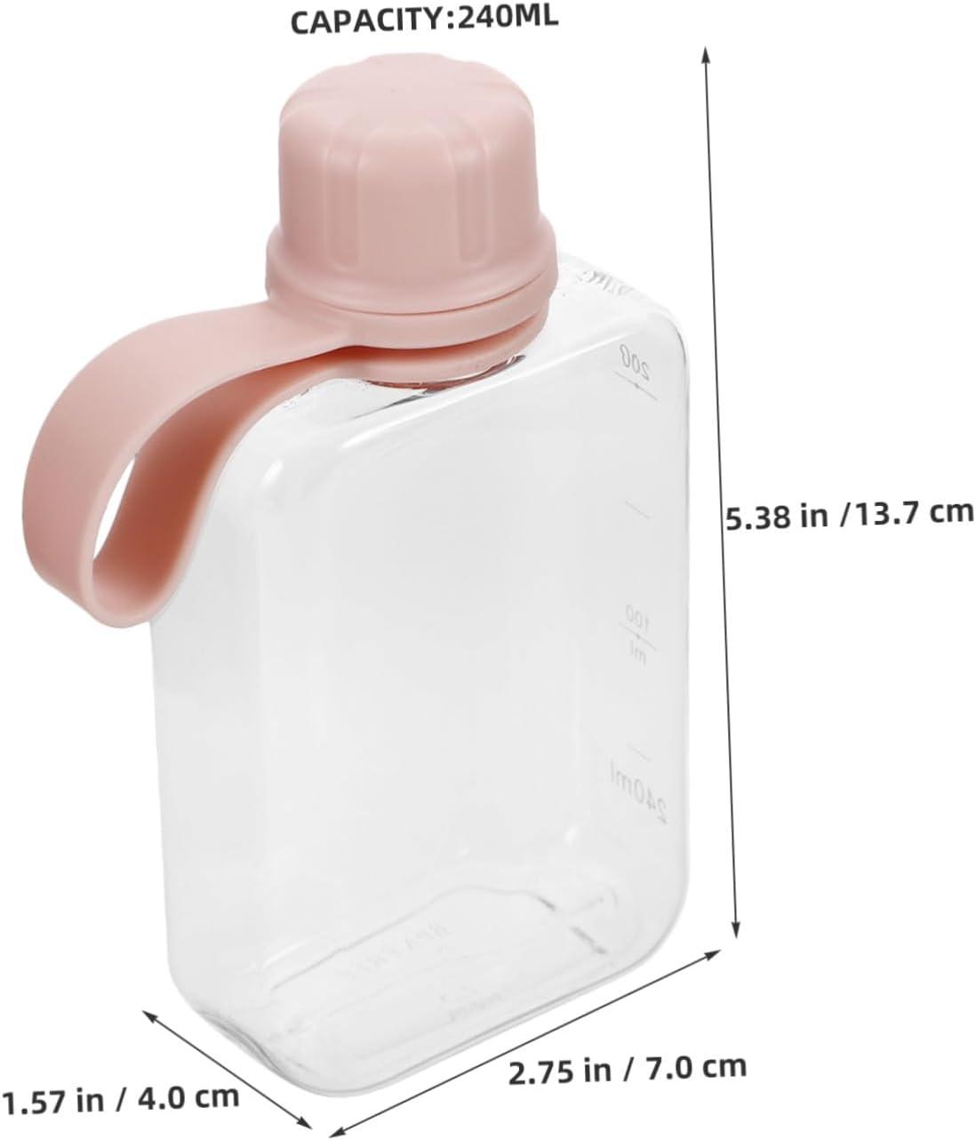 image:imageBESPORTBLE 2pices Petite Bouteille Eau Plate De Voyage De tanche Et Lgre pour Boissons Sportives Voyages Travail Et Camping