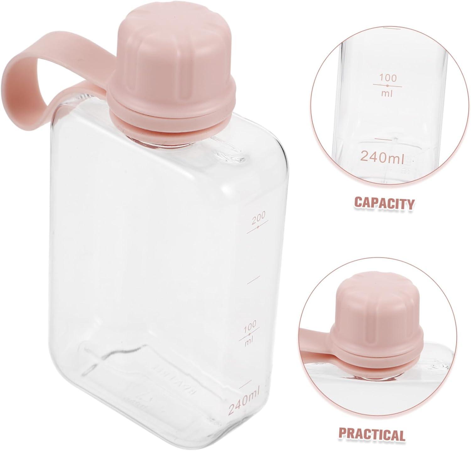image:imageBESPORTBLE 2pices Petite Bouteille Eau Plate De Voyage De tanche Et Lgre pour Boissons Sportives Voyages Travail Et Camping