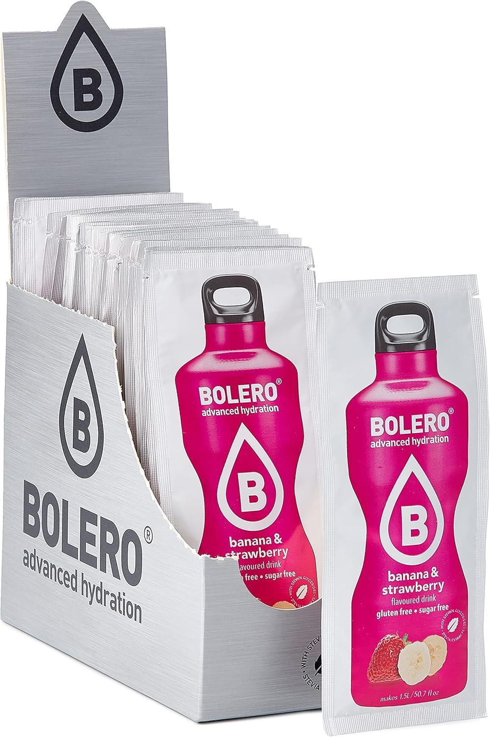 image:imageBolero Drink Dragonfruit 12 x 9 g Suffisant pour 15 l 25 l boisson sans sucre et sans gaz carbonique Sans aspartame Sucr la stviaBanana Strawberry