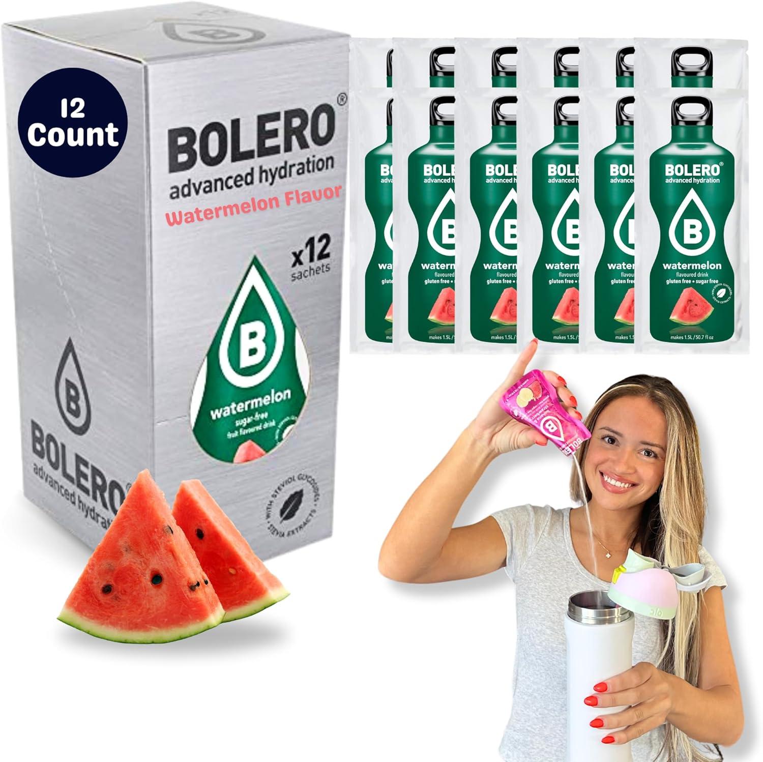 image:imageBolero Drink Dragonfruit 12 x 9 g Suffisant pour 15 l 25 l boisson sans sucre et sans gaz carbonique Sans aspartame Sucr la stviaWatermelon