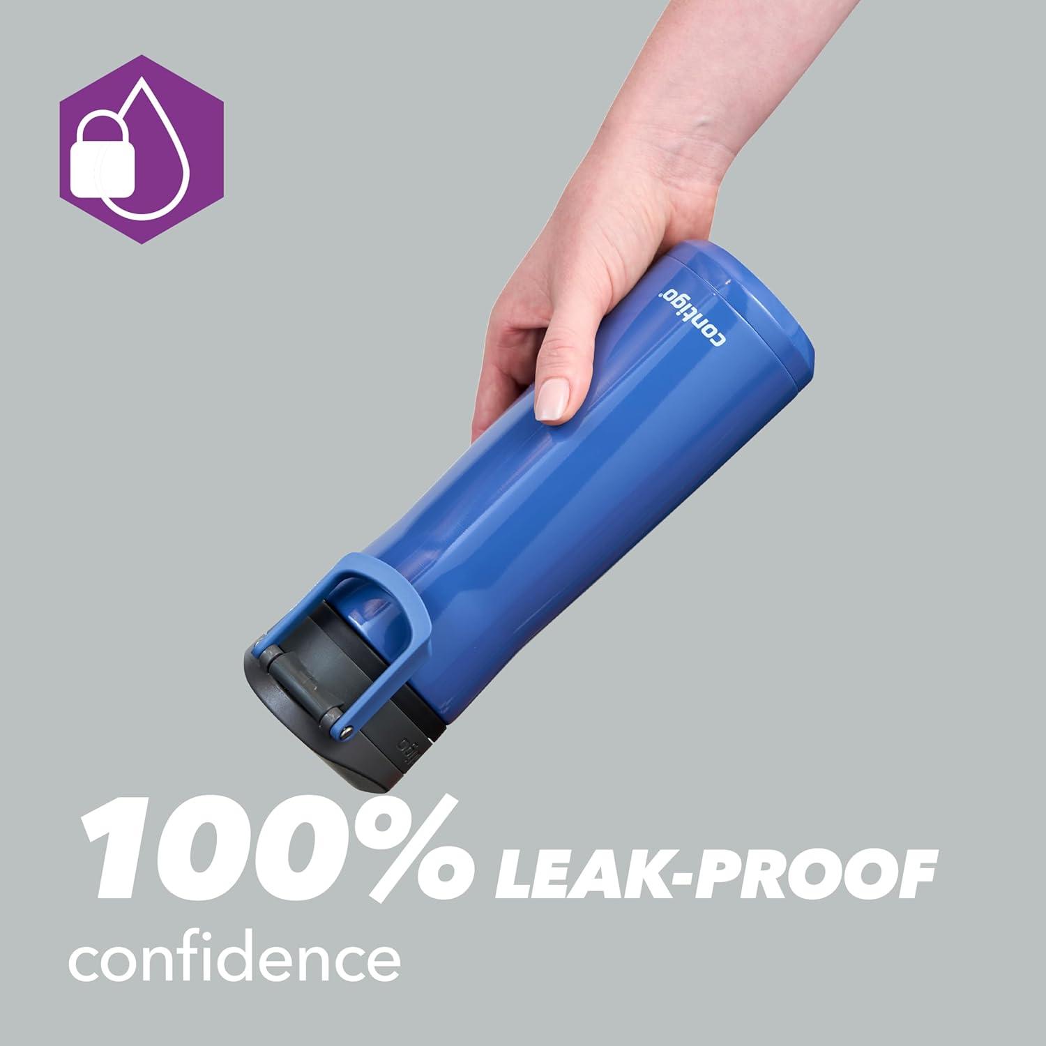image:imageContigo Jackson Bouteille deau grande bouteille de 720 ml 100 tanche et compatible lavevaisselle idale pour le sport en plein air le cyclisme la gym la randonne le travail et lcoleLicorice Chill