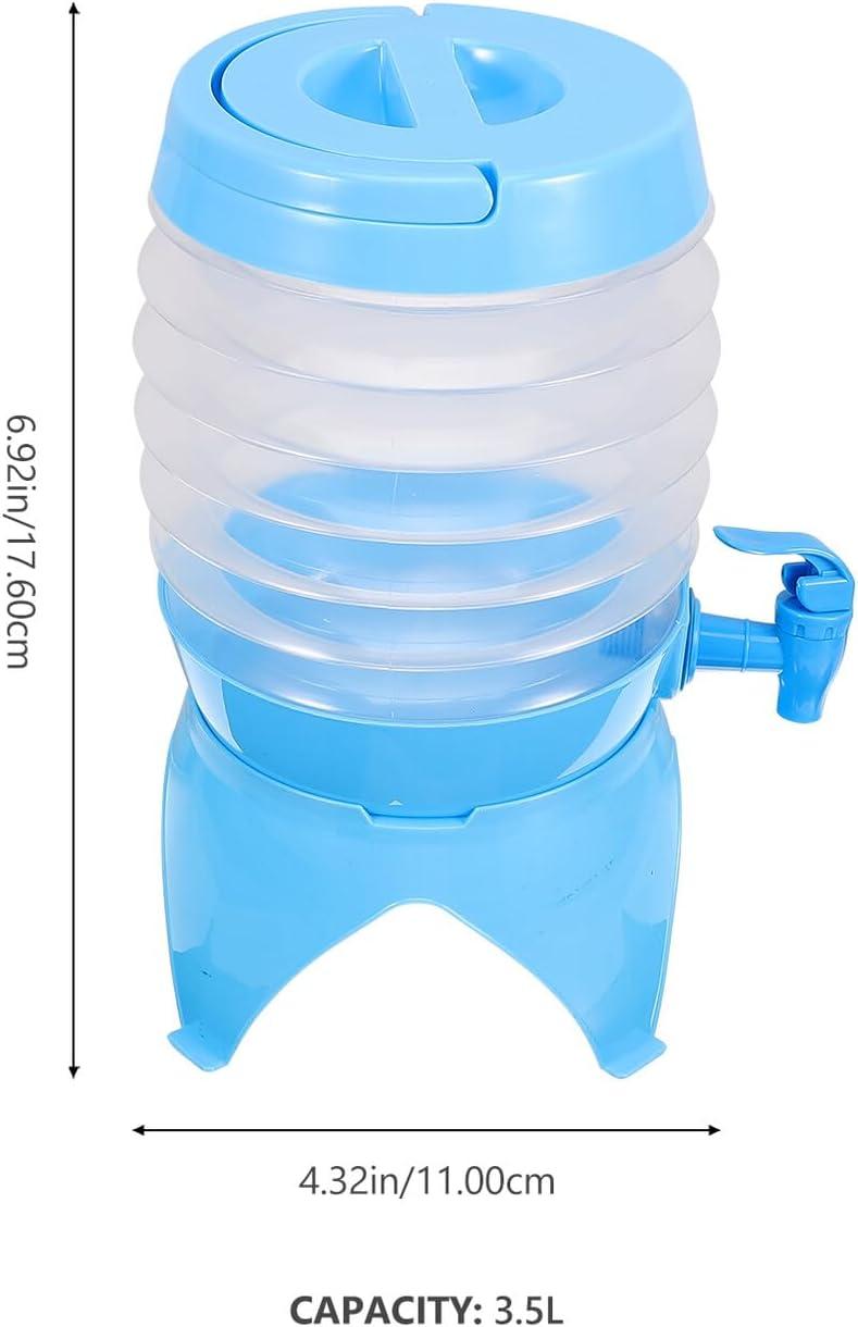 image:imageDistributeur Eau Pliable avec Robinet Gourde Sportive Portable Bleue Grand Volume pour Camping Randonne et Activits Extrieures