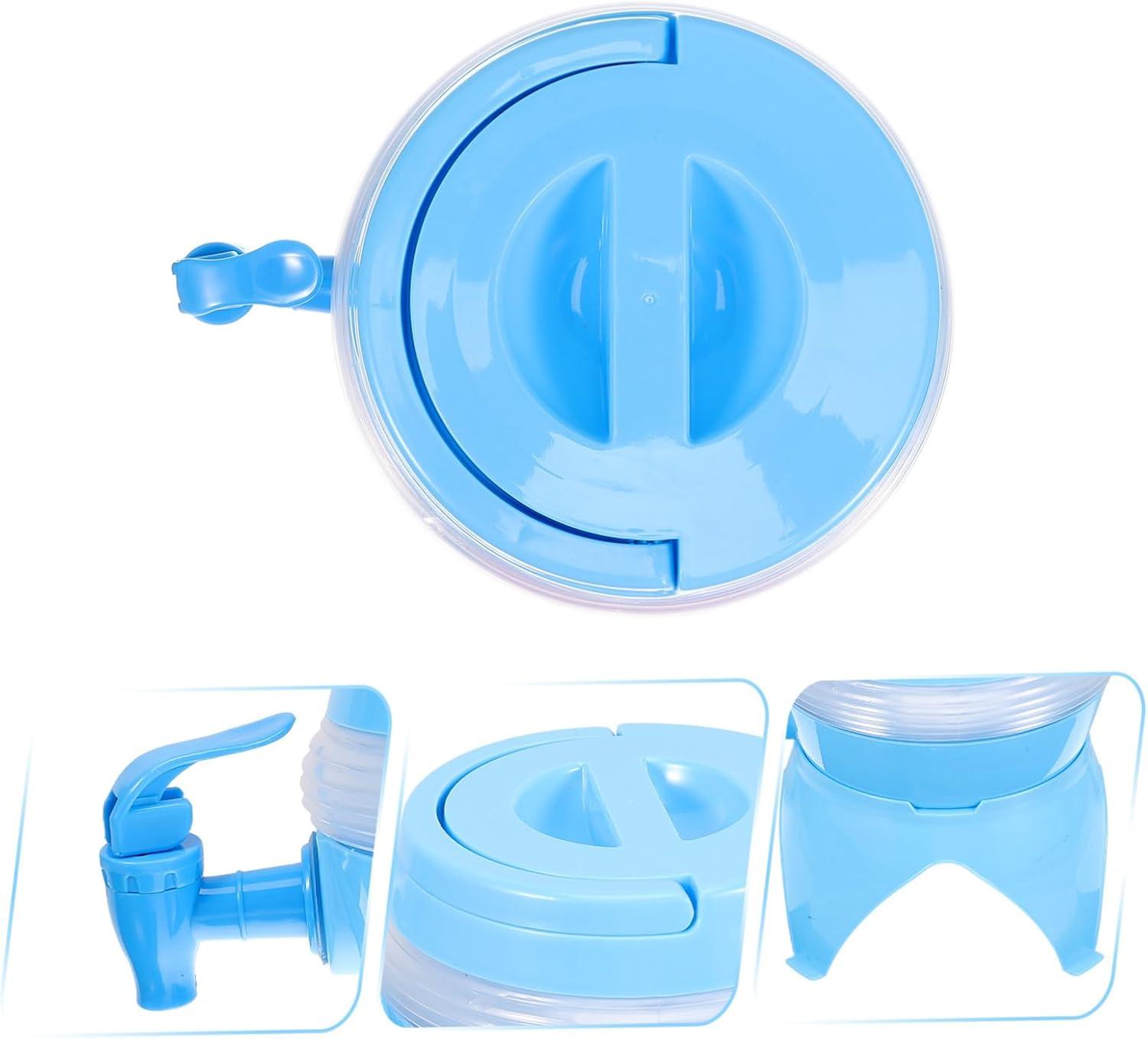 image:imageDistributeur Pliable avec Robinet Rcipient Portable pour Boisson Sportive pour Camping Randonne et Ftes Extrieur Robuste et Pratique Bleu