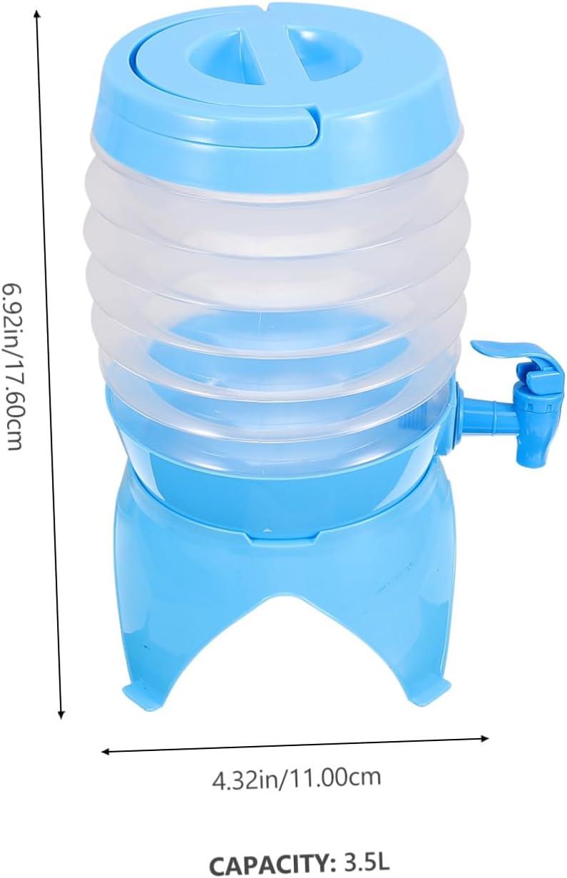image:imageDistributeur Pliable avec Robinet Rcipient Portable pour Boisson Sportive pour Camping Randonne et Ftes Extrieur Robuste et Pratique Bleu