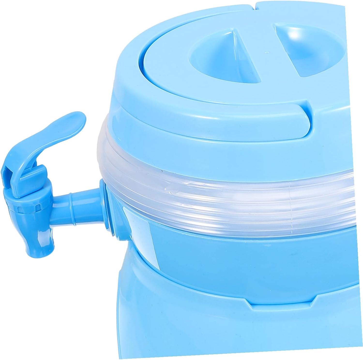 image:imageDistributeur Pliable avec Robinet Rcipient Portable pour Boisson Sportive pour Camping Randonne et Ftes Extrieur Robuste et Pratique Bleu