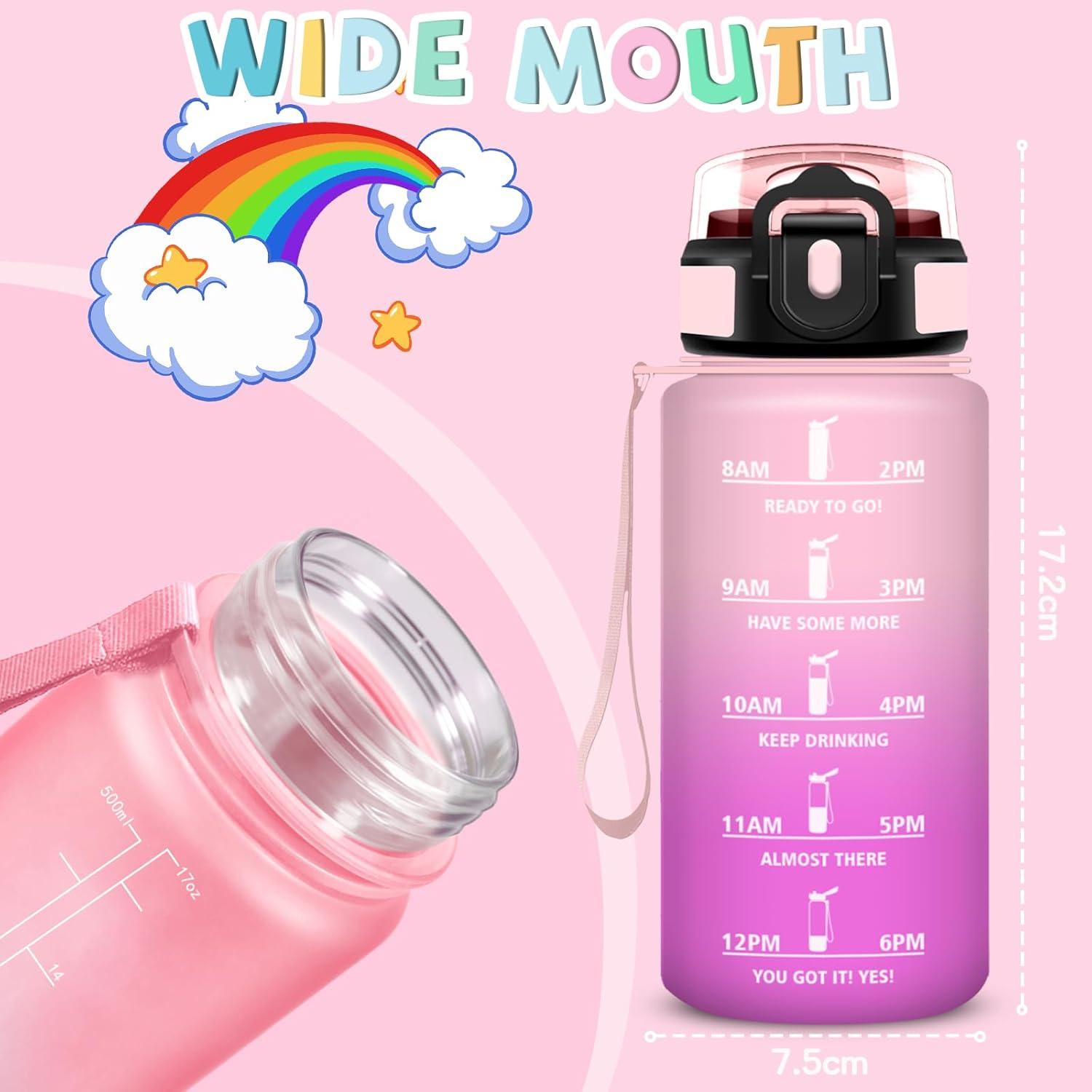 image:imageGrsta Gourde Gourde 1l Bouteille Sport Anti Fuite Reutilisable Facile Nettoyer avec Slogan de Motivation Bouteille deau pour Camping Sports Randonne Yoga Bureau VloRoseroserouge