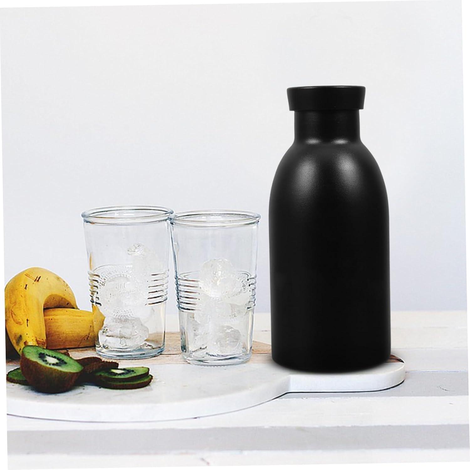 image:imageHappyyami Bouteille Acier Inoxydable Avec Couvercle tanche Pour Activits Sportives Voyage Et Gym Maintient Vos Boissons Chaudes Ou Froides