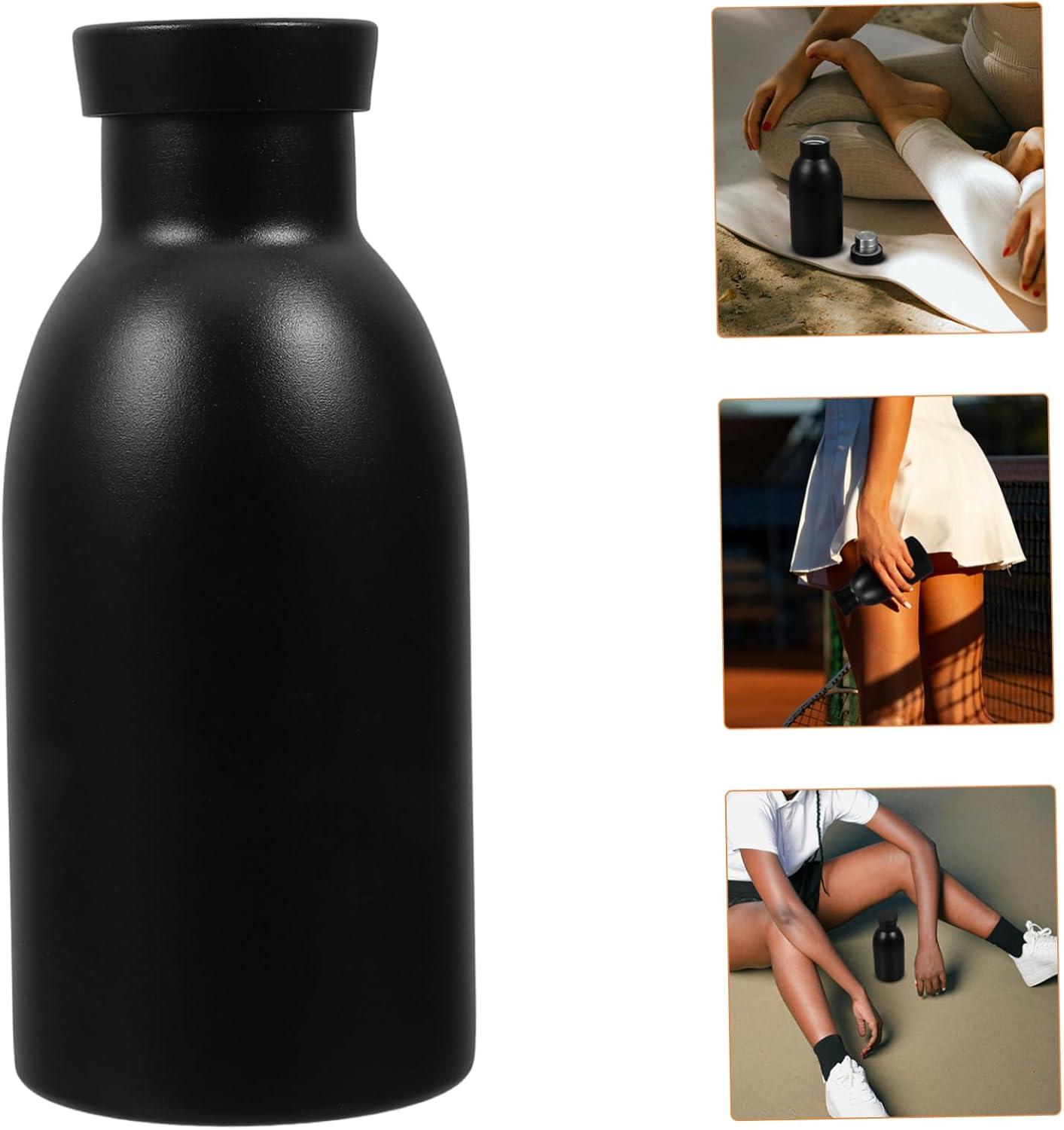 image:imageHappyyami Bouteille Acier Inoxydable Avec Couvercle tanche Pour Activits Sportives Voyage Et Gym Maintient Vos Boissons Chaudes Ou Froides