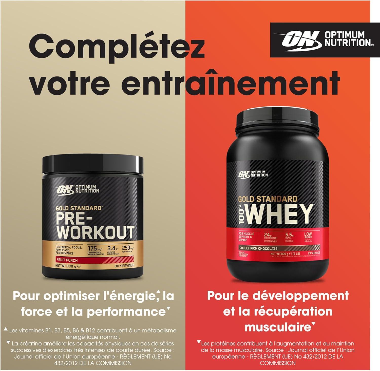image:imageOptimum Nutrition Gold Standard BCAA en Poudre Got Pche et Fruit de la Passion 266g 28 Doses266 g Lot de 1