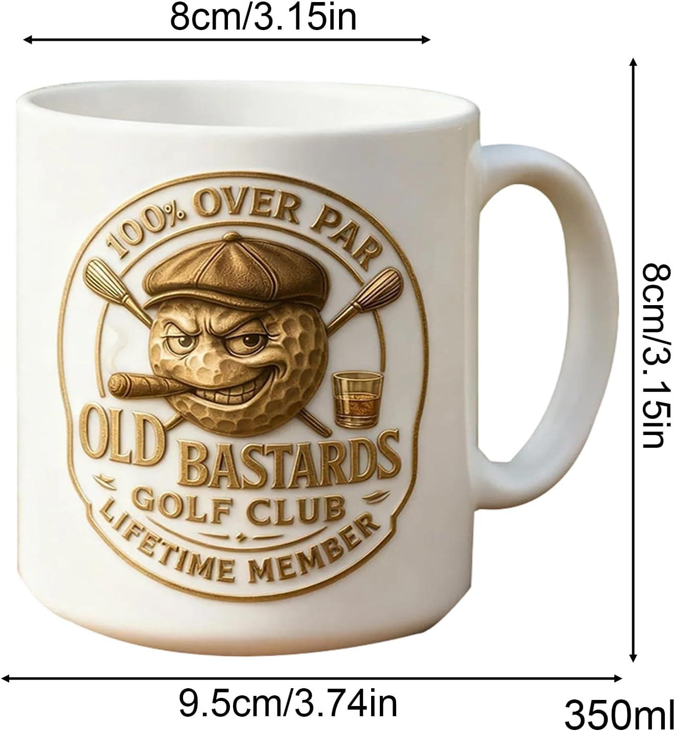 image:imageTasse de golf en cramique Conception de poigne de tasse de boisson sportive cadeau de souvenirs de joueur Rcipient caf et th de 350 ml pour les membres du club bureau cours anniversaire
