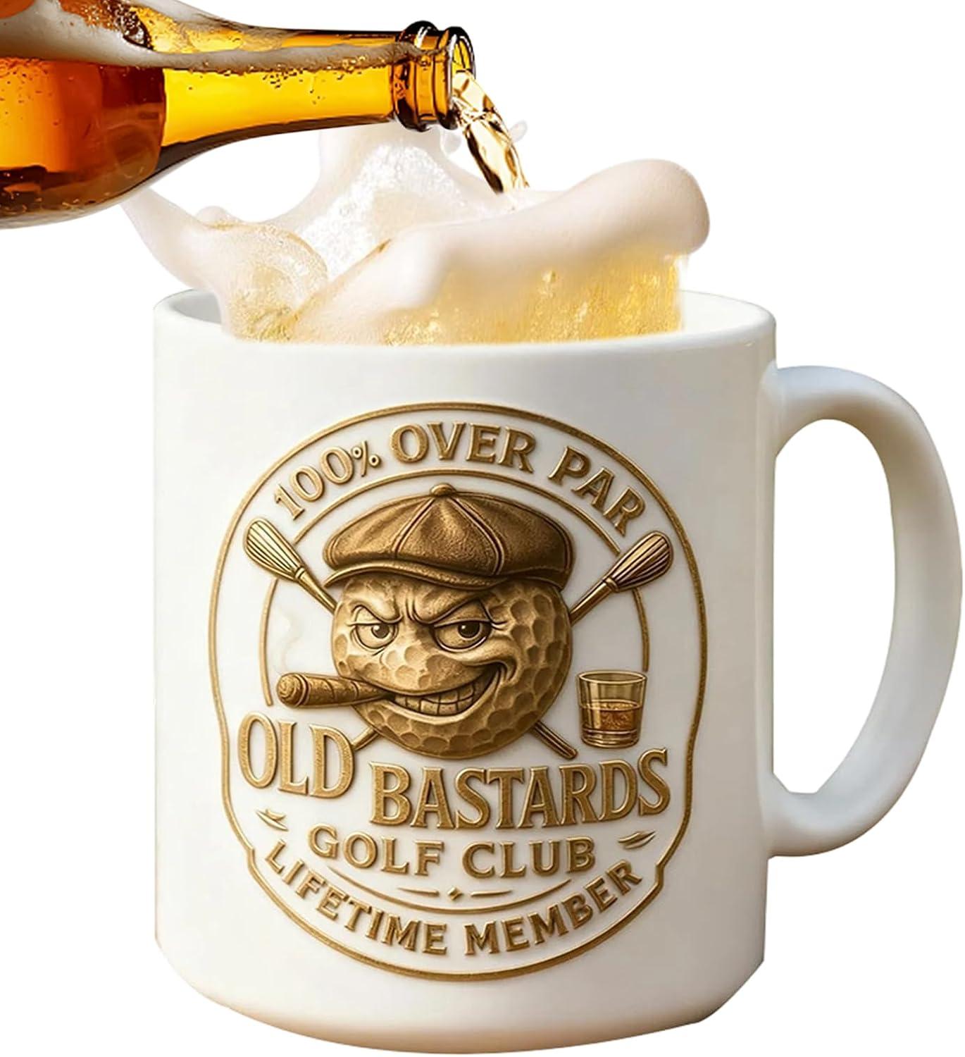 image:imageTasse de golf en cramique Conception de poigne de tasse de boisson sportive cadeau de souvenirs de joueur Rcipient caf et th de 350 ml pour les membres du club bureau cours anniversaire