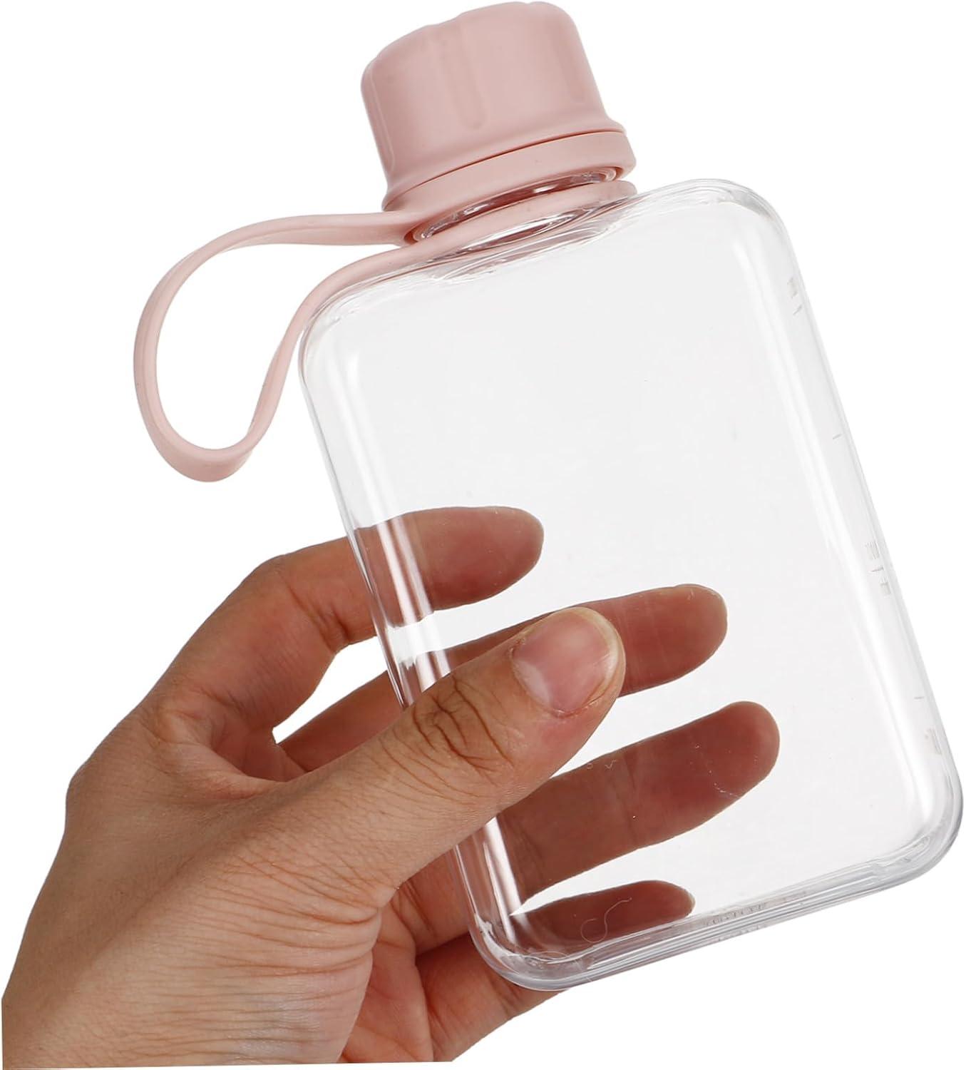 image:imageToyvian 2pices Petite Bouteille Eau Plate De Voyage tanche Et Lgre pour Boissons Sportives Voyages Travail Et Camping