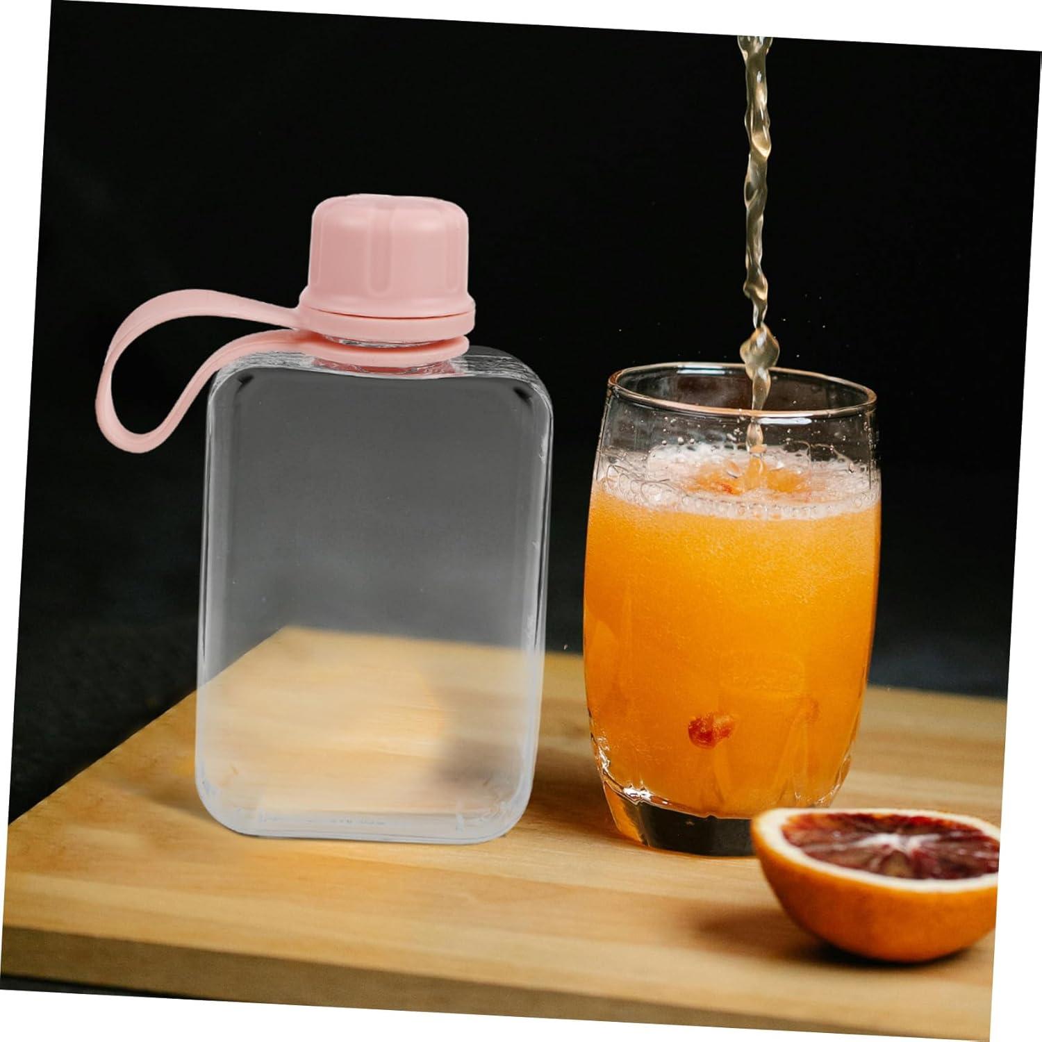 image:imageToyvian 2pices Petite Bouteille Eau Plate De Voyage tanche Et Lgre pour Boissons Sportives Voyages Travail Et Camping