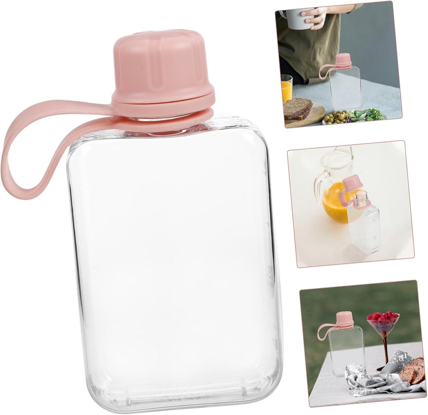 image:imageToyvian 2pices Petite Bouteille Eau Plate De Voyage tanche Et Lgre pour Boissons Sportives Voyages Travail Et Camping
