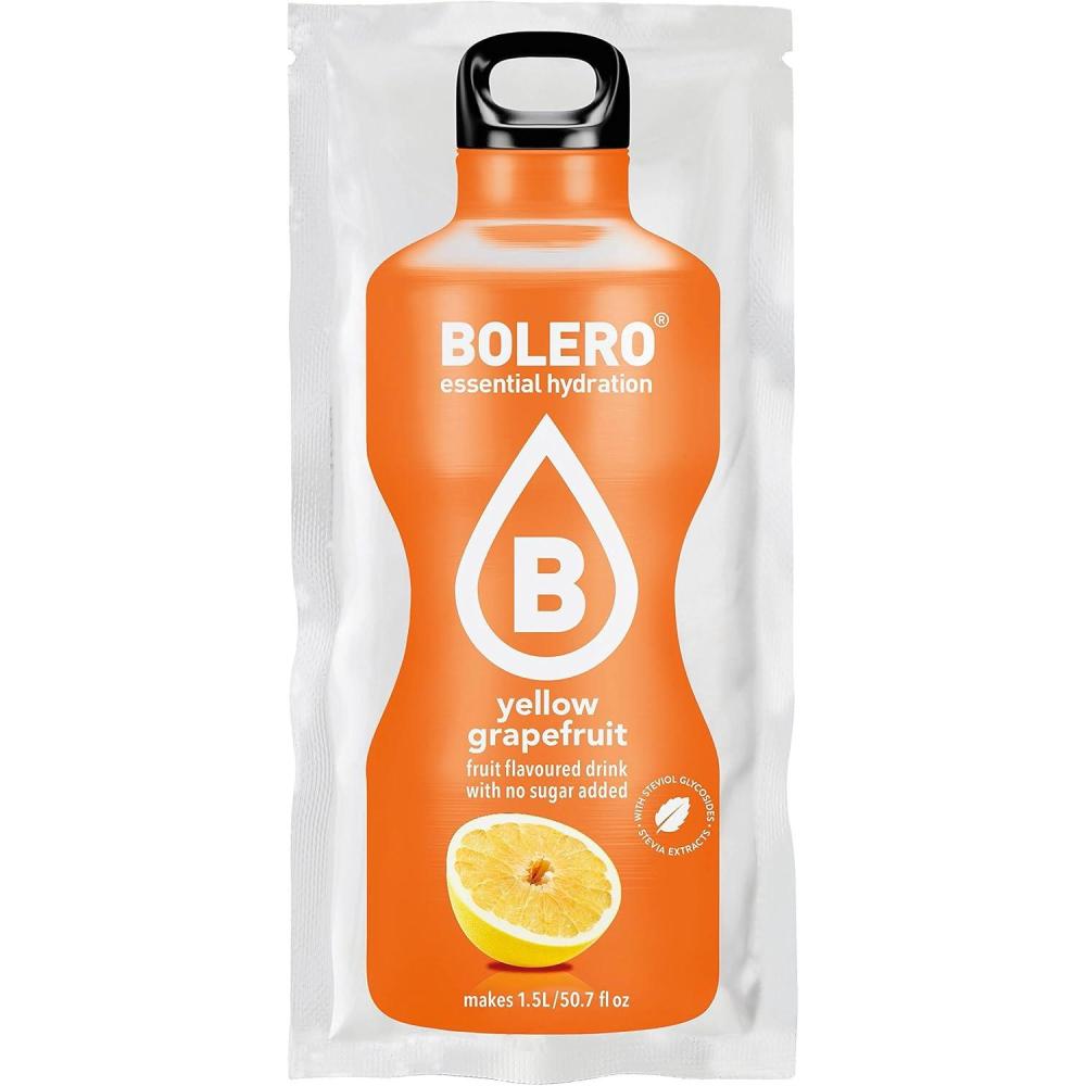 image:imageBolero Drink Dragonfruit 12 x 9 g Suffisant pour 15 l 25 l boisson sans sucre et sans gaz carbonique Sans aspartame Sucr la stviaJaune Grapefruit