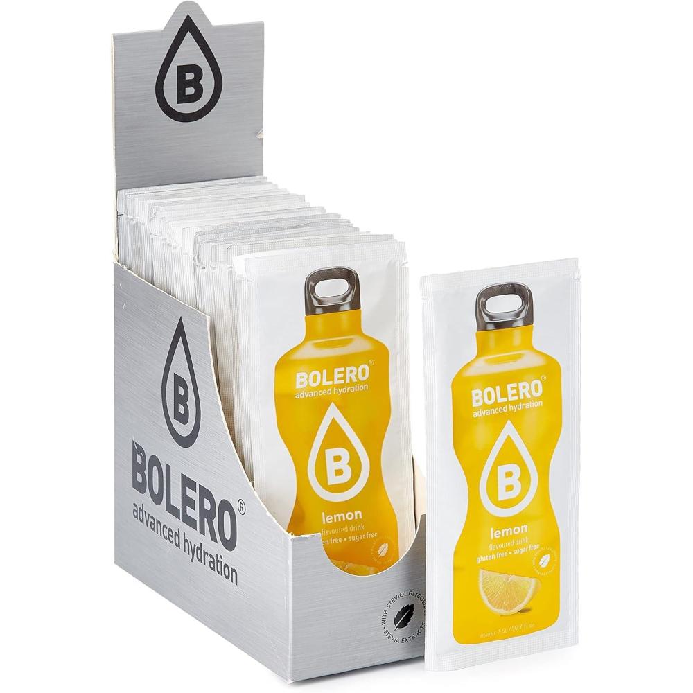 image:imageBolero Drink Dragonfruit 12 x 9 g Suffisant pour 15 l 25 l boisson sans sucre et sans gaz carbonique Sans aspartame Sucr la stviaLemon