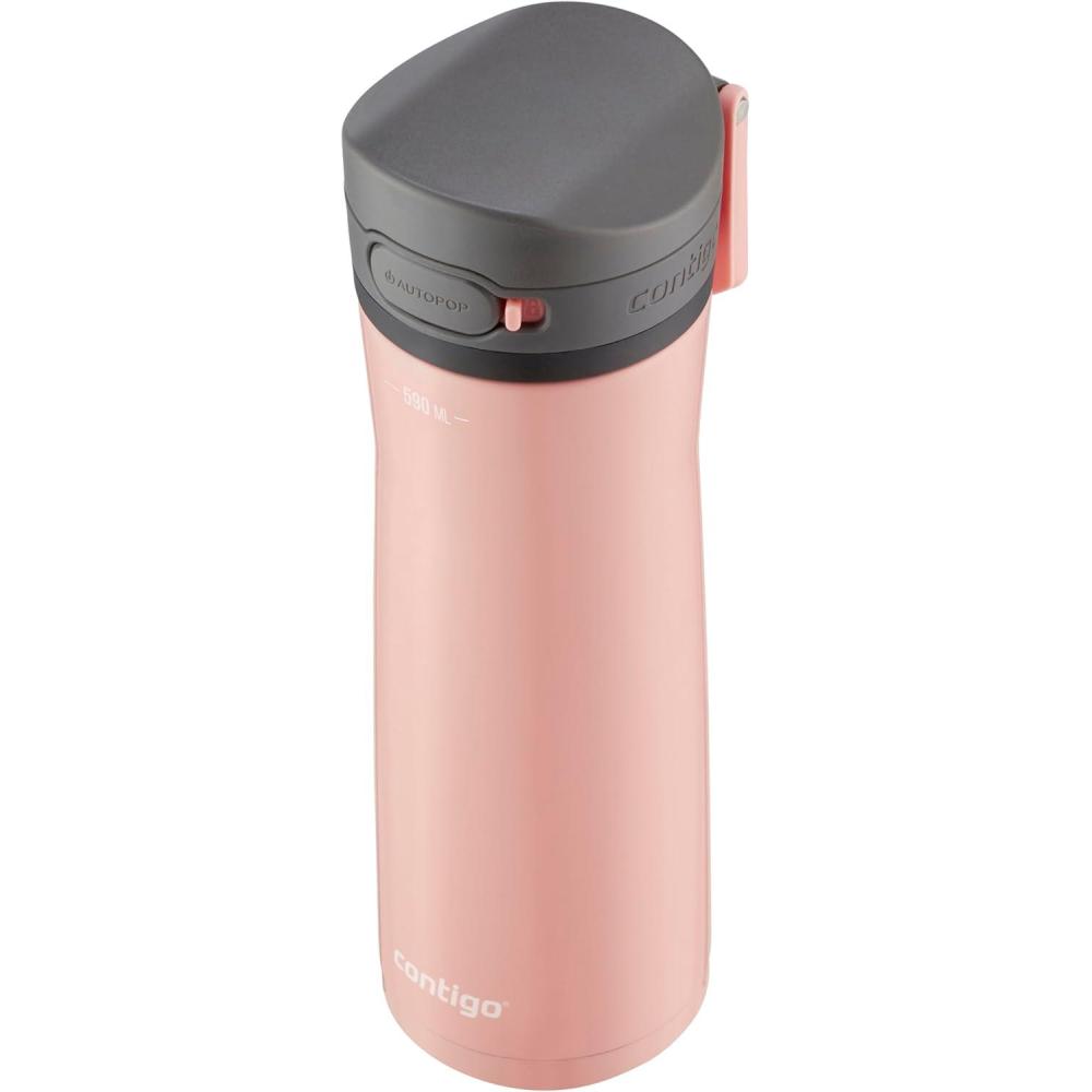 image:imageContigo Jackson Bouteille deau grande bouteille de 720 ml 100 tanche et compatible lavevaisselle idale pour le sport en plein air le cyclisme la gym la randonne le travail et lcolePink Lemon Chill