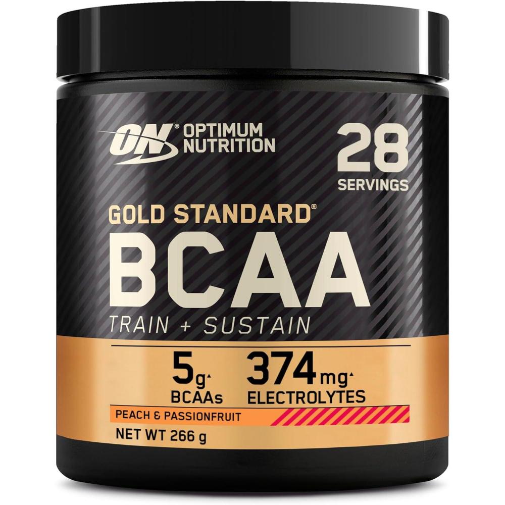 image:imageOptimum Nutrition Gold Standard BCAA en Poudre Got Pche et Fruit de la Passion 266g 28 Doses266 g Lot de 1