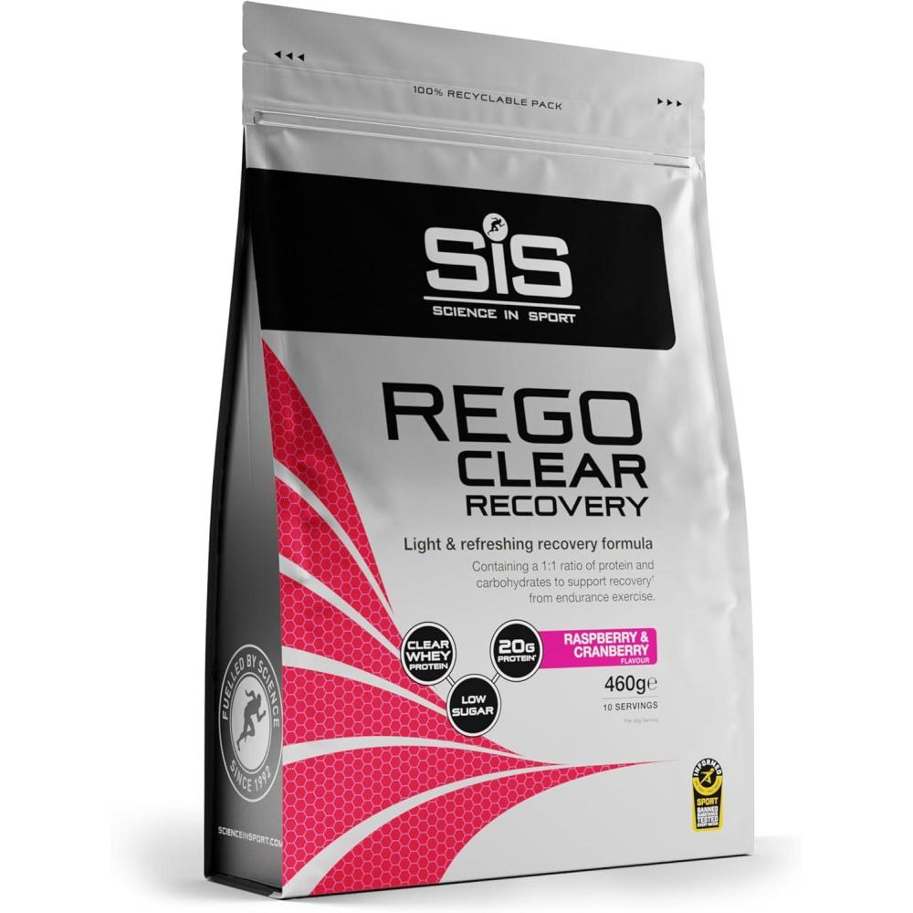 image:imageScience in Sport Rego Clear Isolate Poudre 138kg Pche  Boisson de rcupration poudre avec glucides protines et vitamines Pour un entranement efficaceFramboise  Canneberge